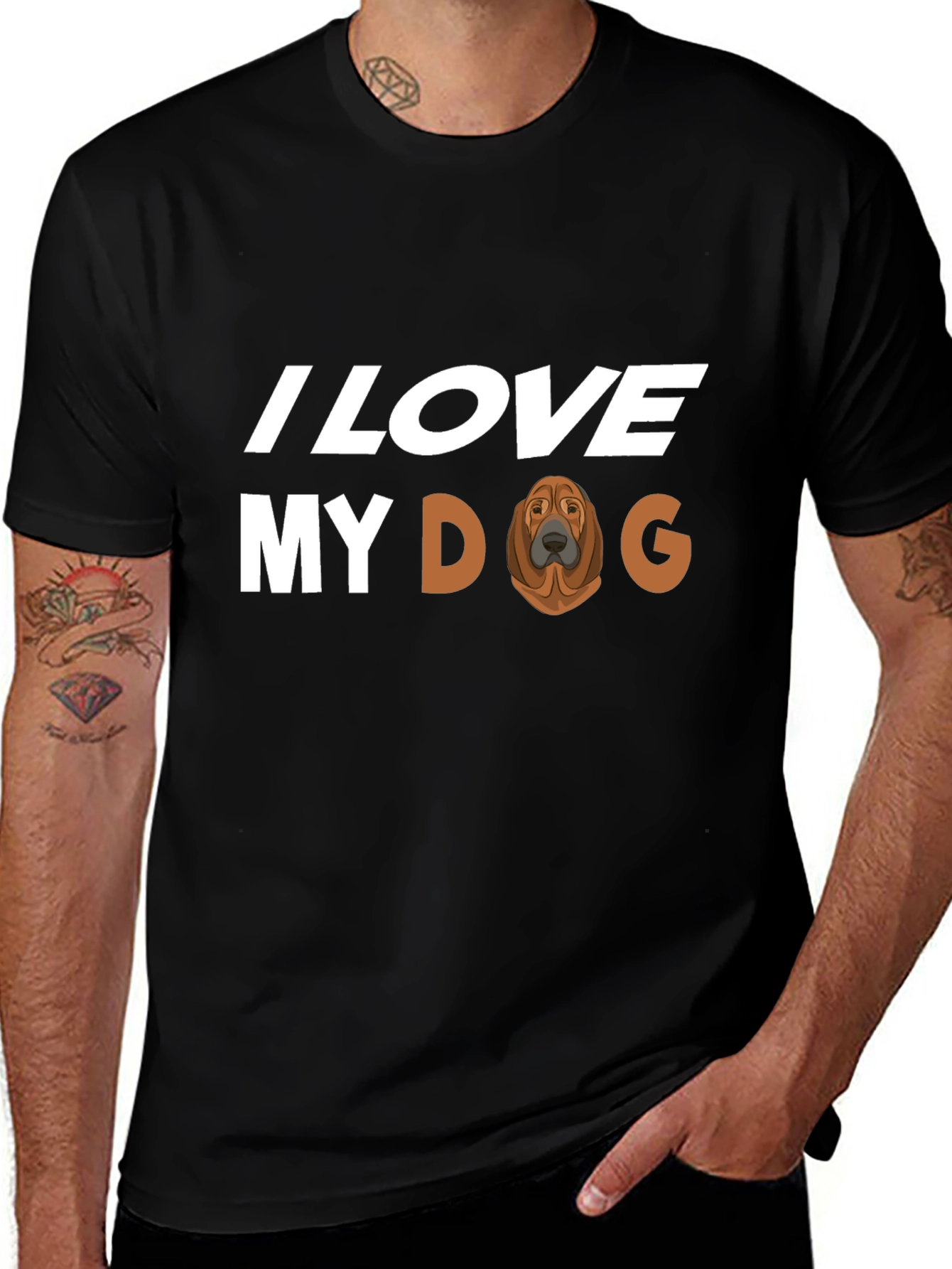I Love My Dog T-Shirt Dog Breed Tee
