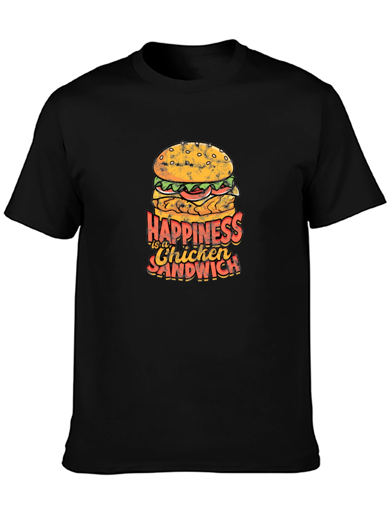 Happiness Chicken Sandwich Graphic Tee