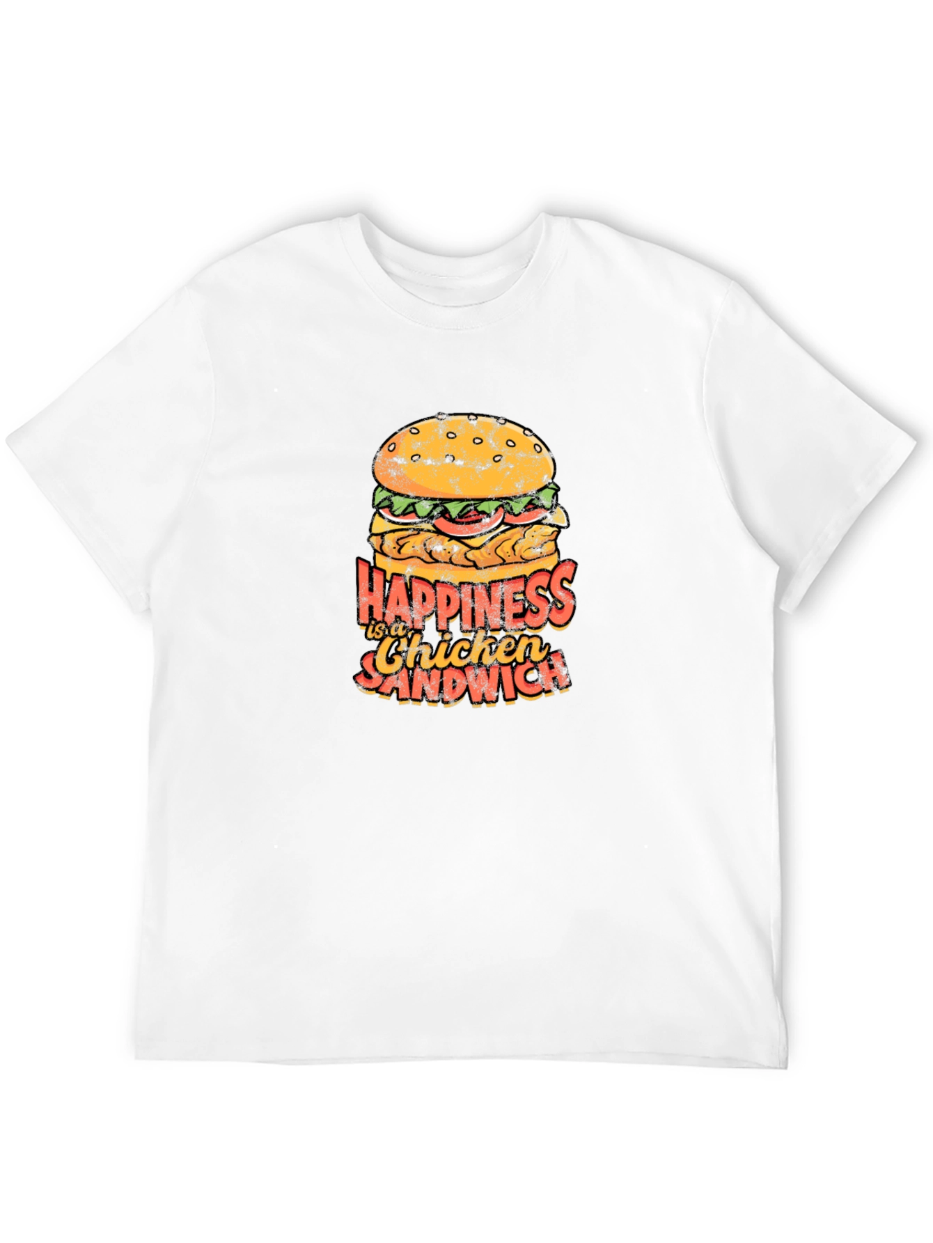 Happiness Chicken Sandwich Graphic Tee