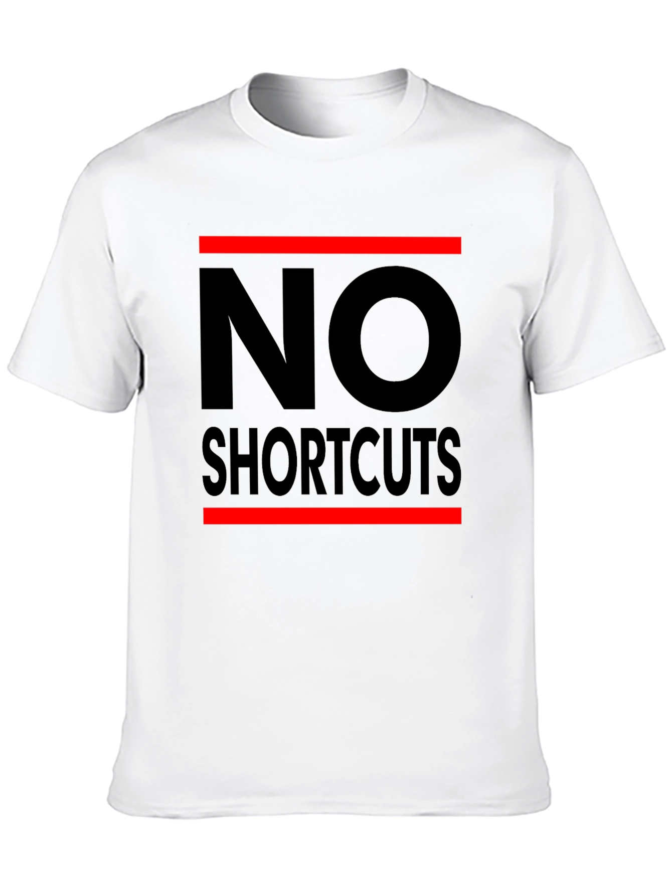 No Shortcuts Black Graphic Tee