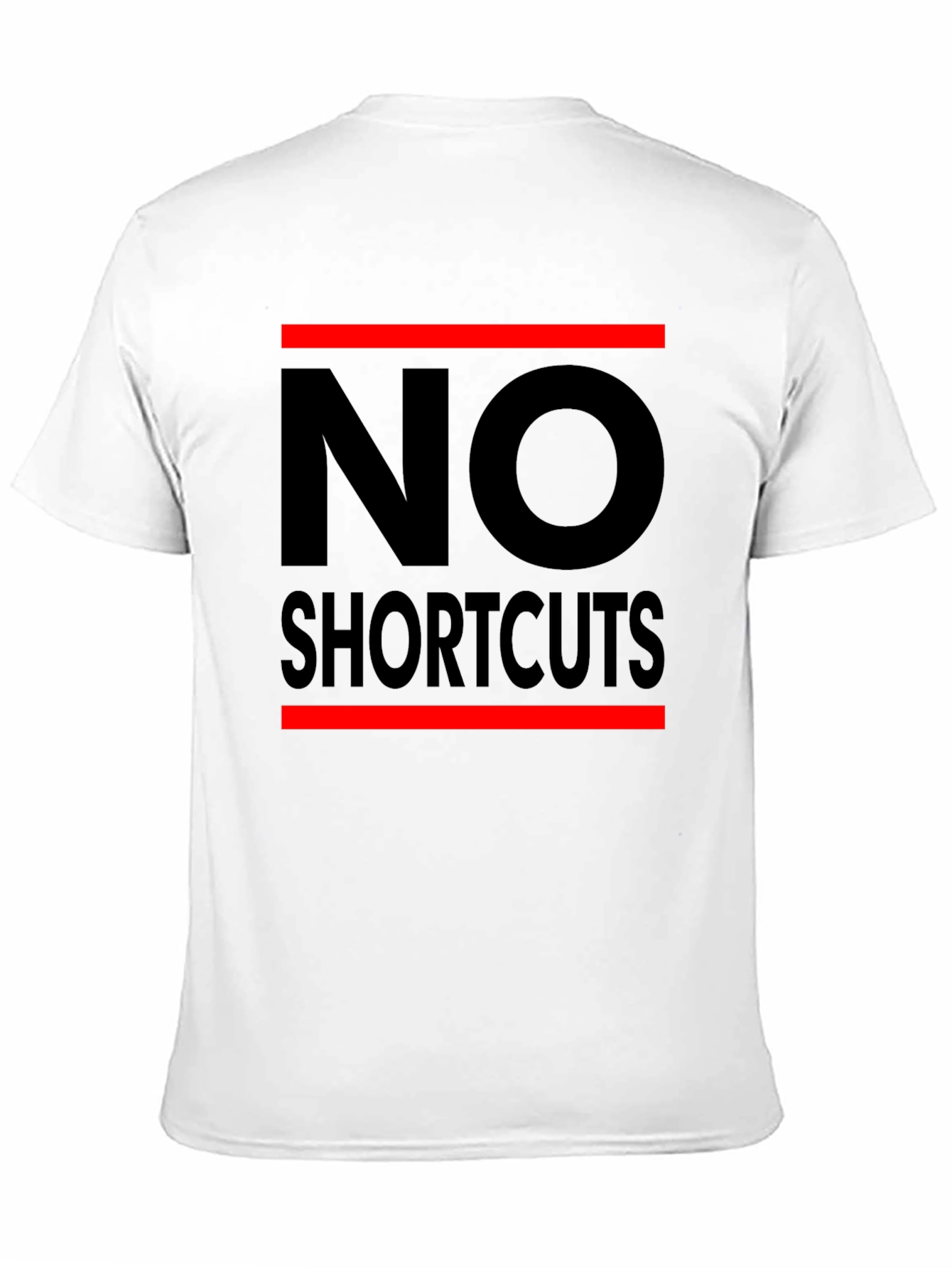 No Shortcuts Black Graphic Tee