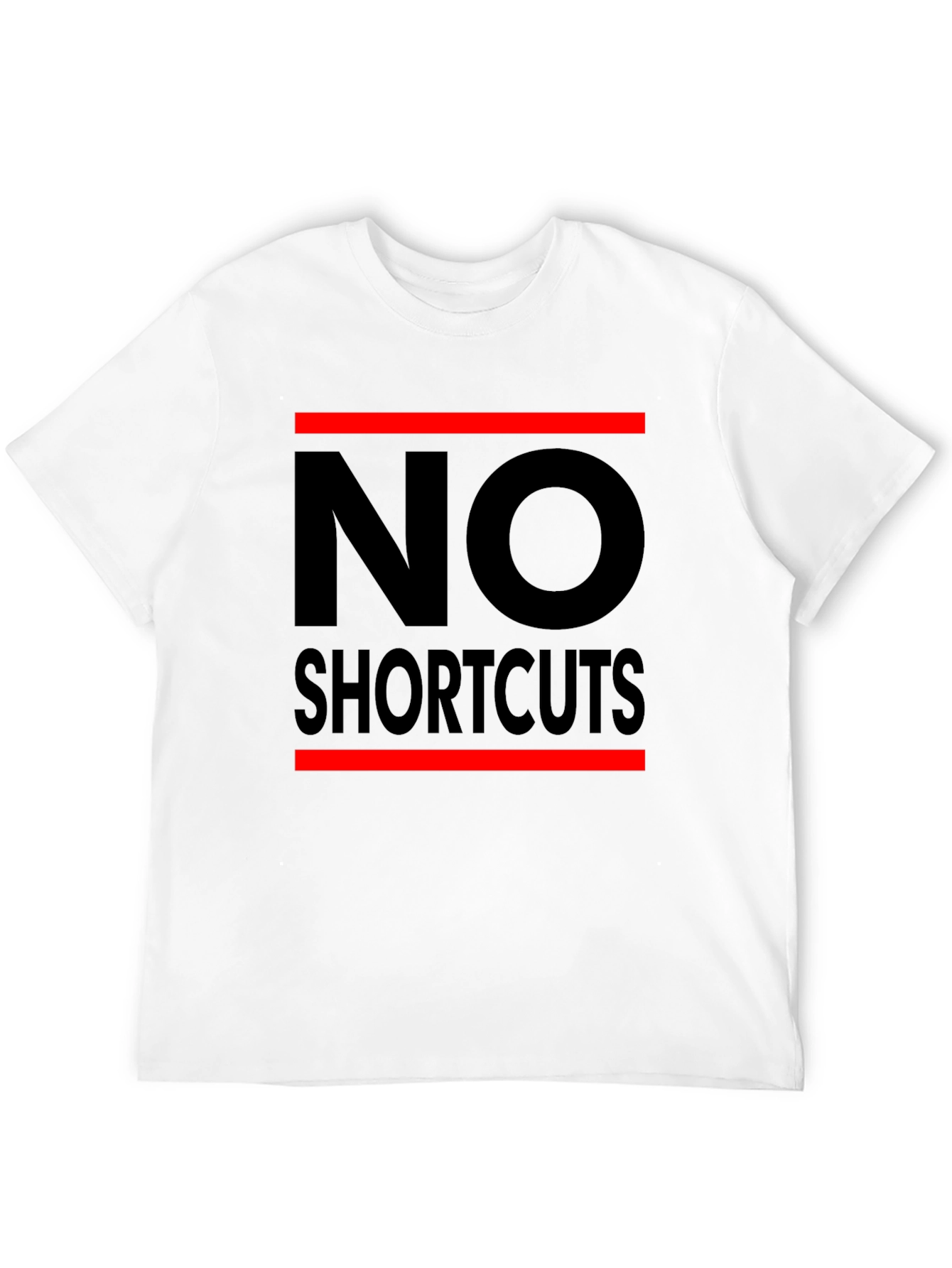 No Shortcuts Black Graphic Tee