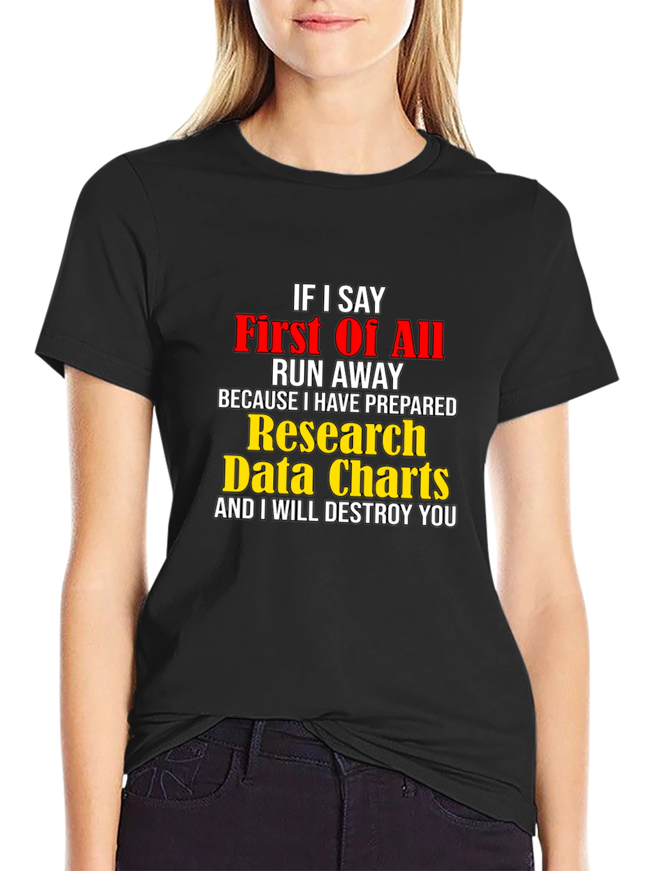 Funny Research Data Charts T-Shirt
