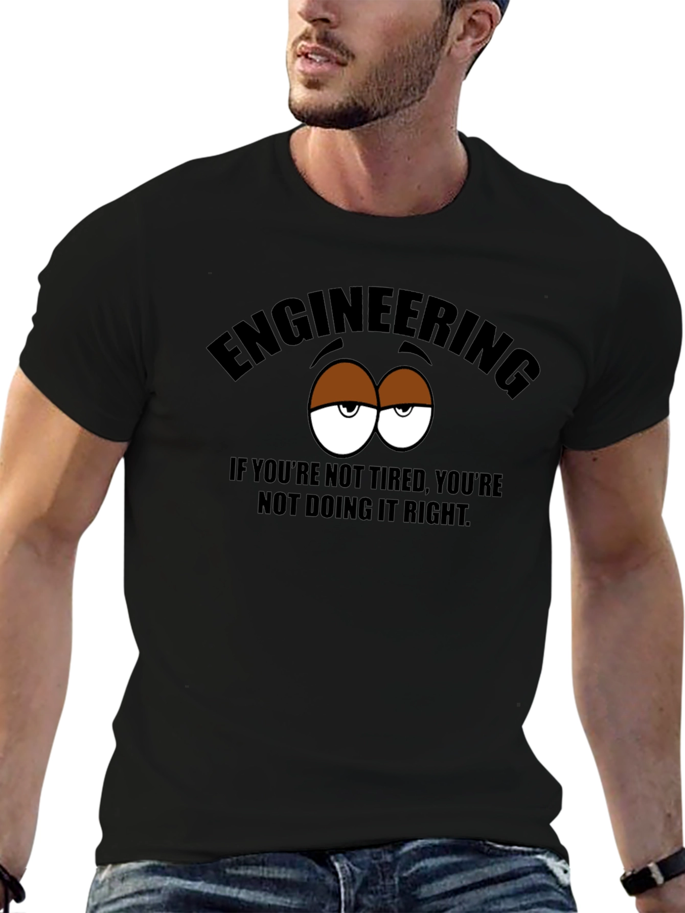 Engineering Tired Eyes Graphic T-Shirt