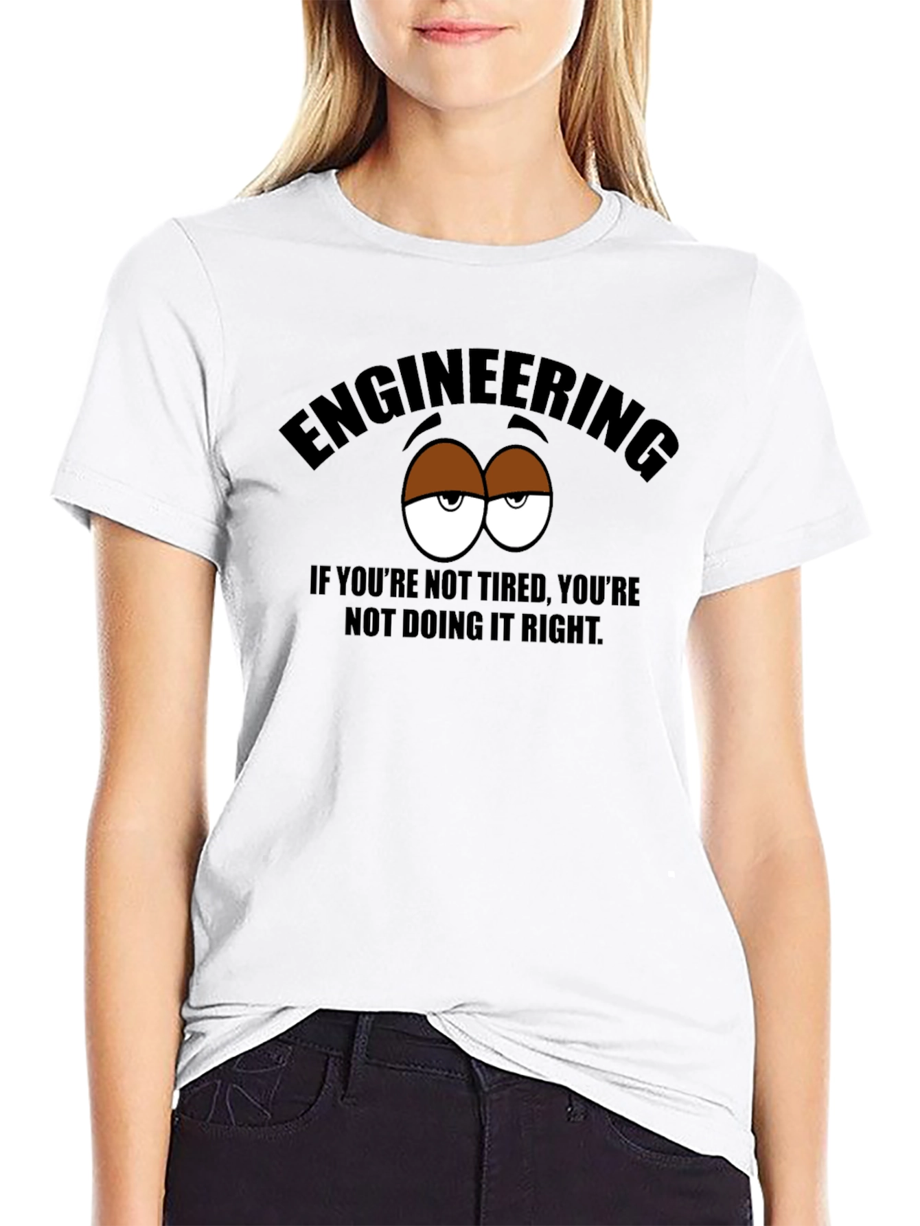 Engineering Tired Eyes Graphic T-Shirt