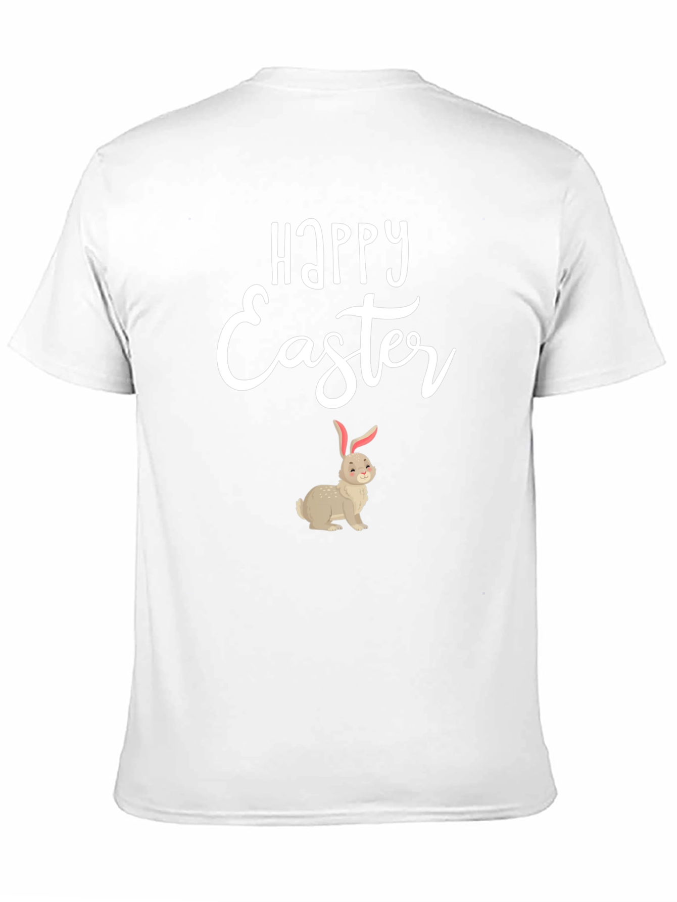 Happy Easter Bunny Graphic Tee - Black