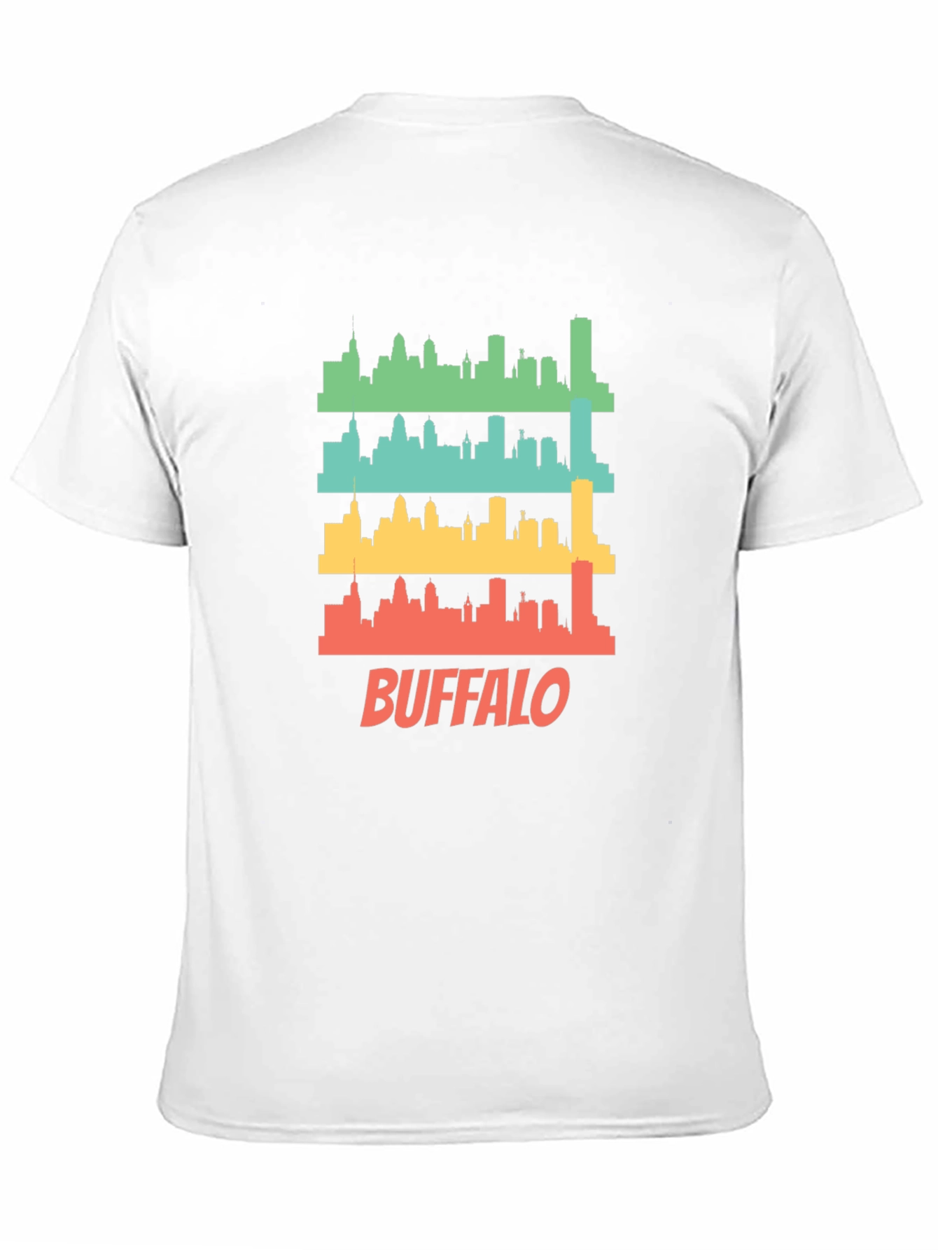 Buffalo Skyline Graphic Tee - Retro Style