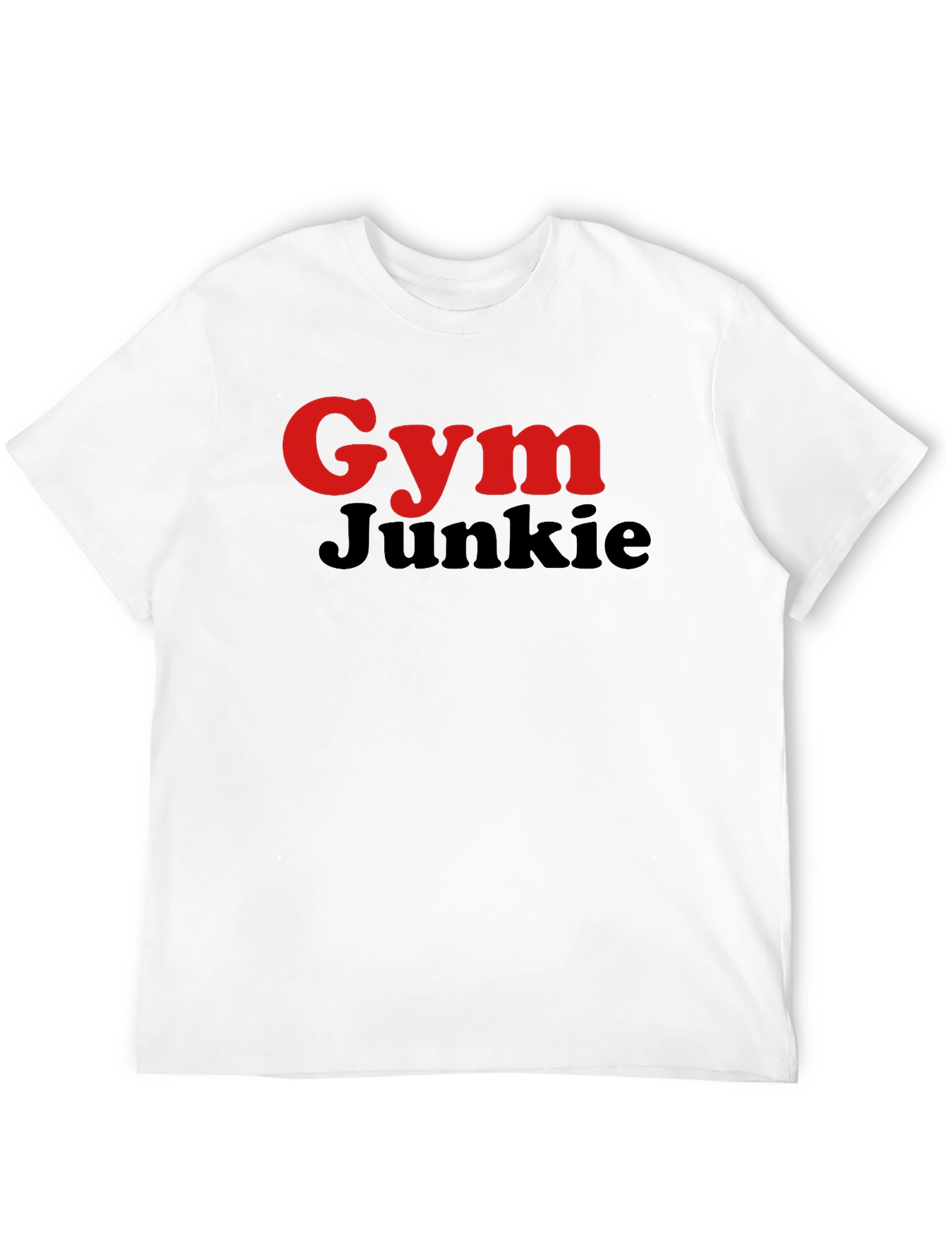 Gym Junkie T-Shirt - Red & Black