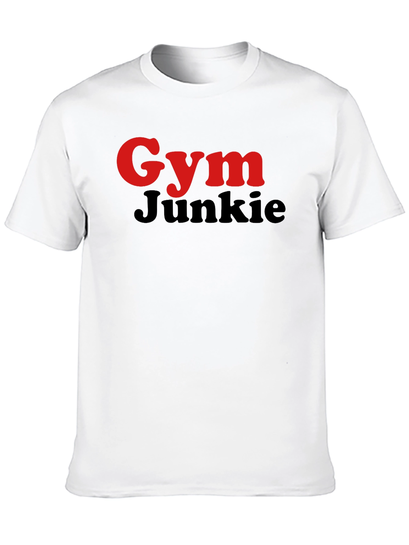 Gym Junkie T-Shirt - Red & Black