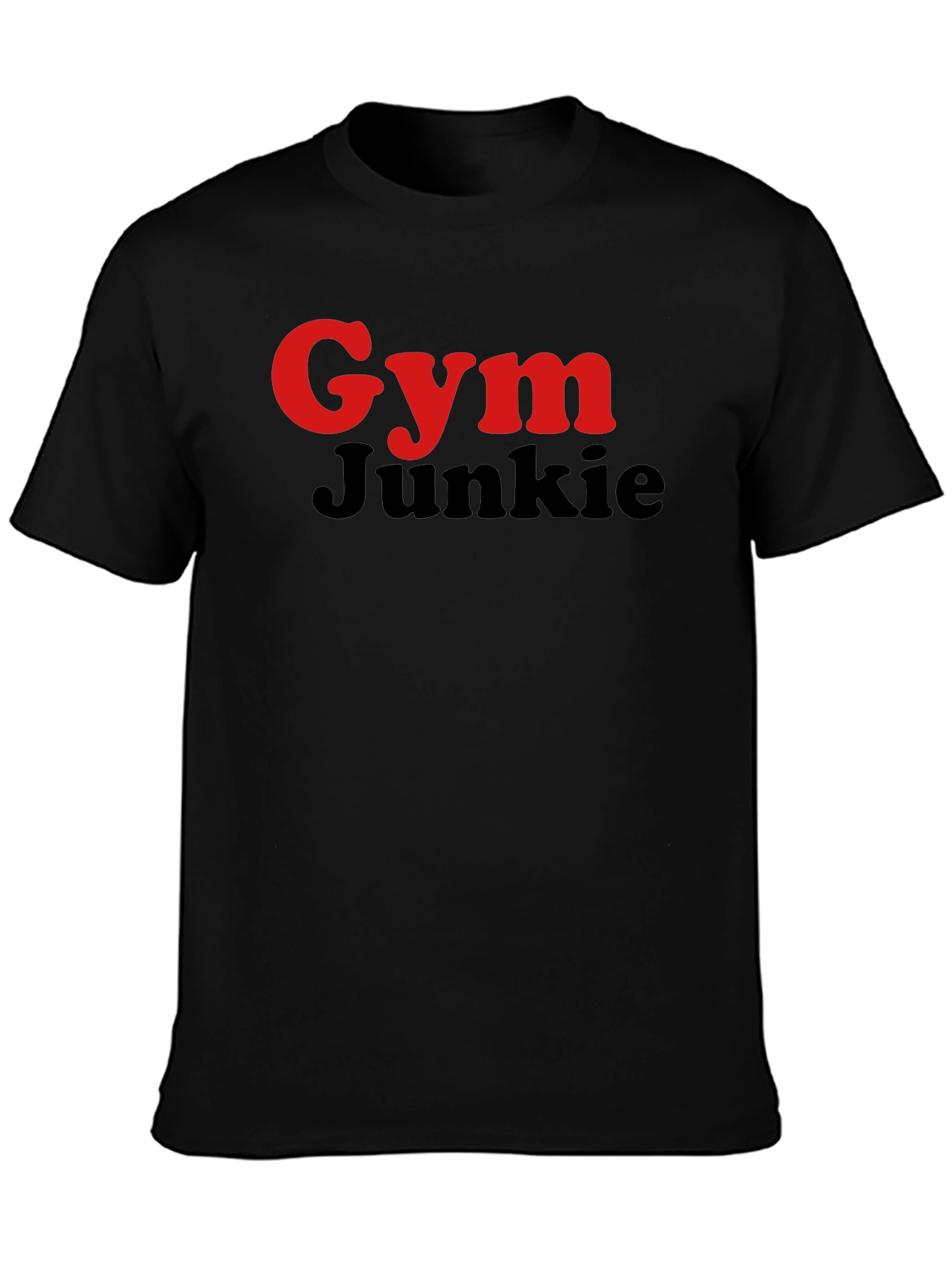 Gym Junkie T-Shirt - Red & Black