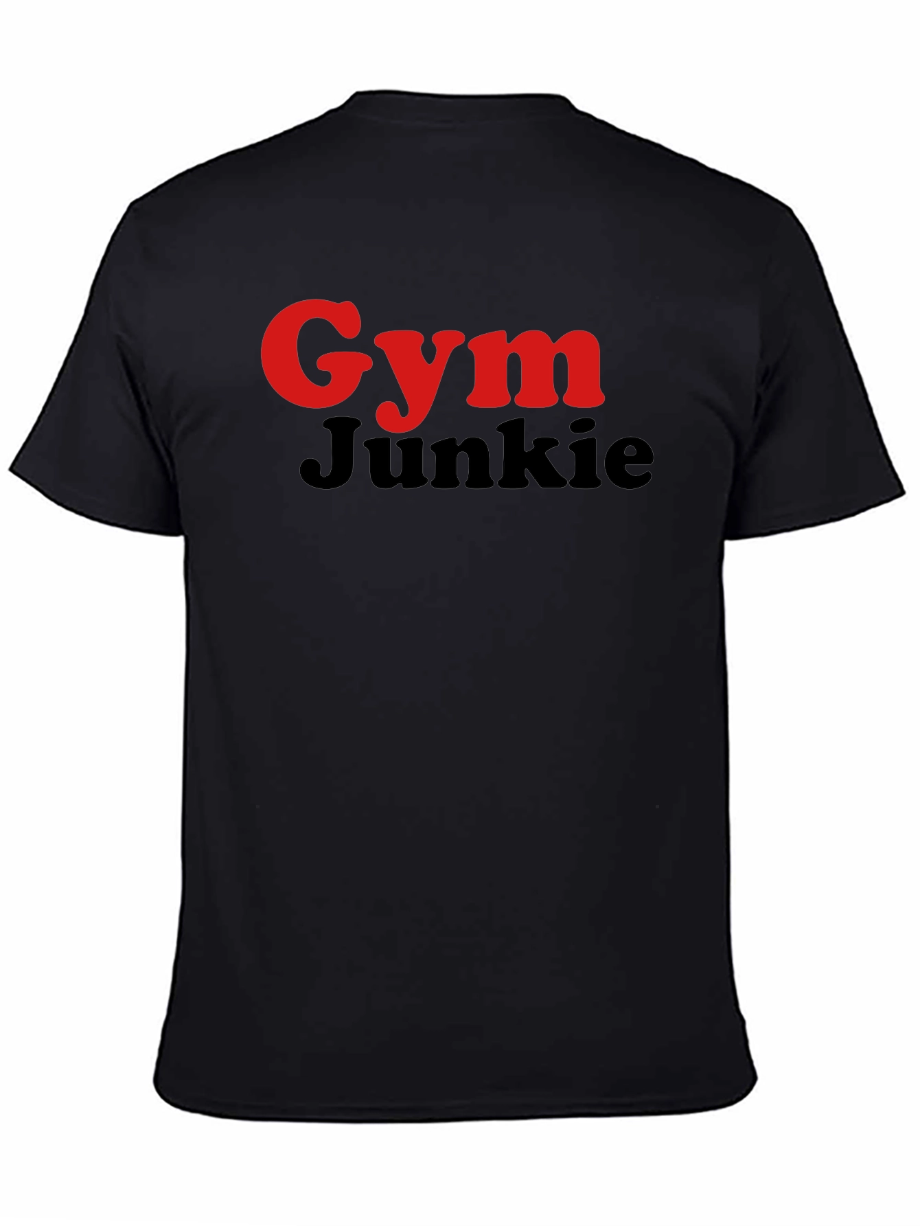 Gym Junkie T-Shirt - Red & Black