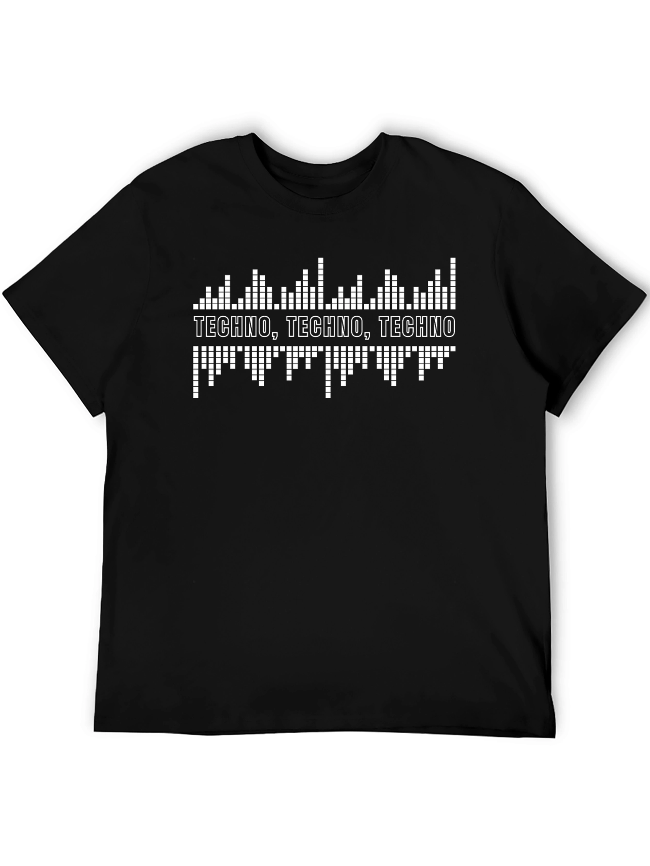 Techno Music Graphic Tee - Black