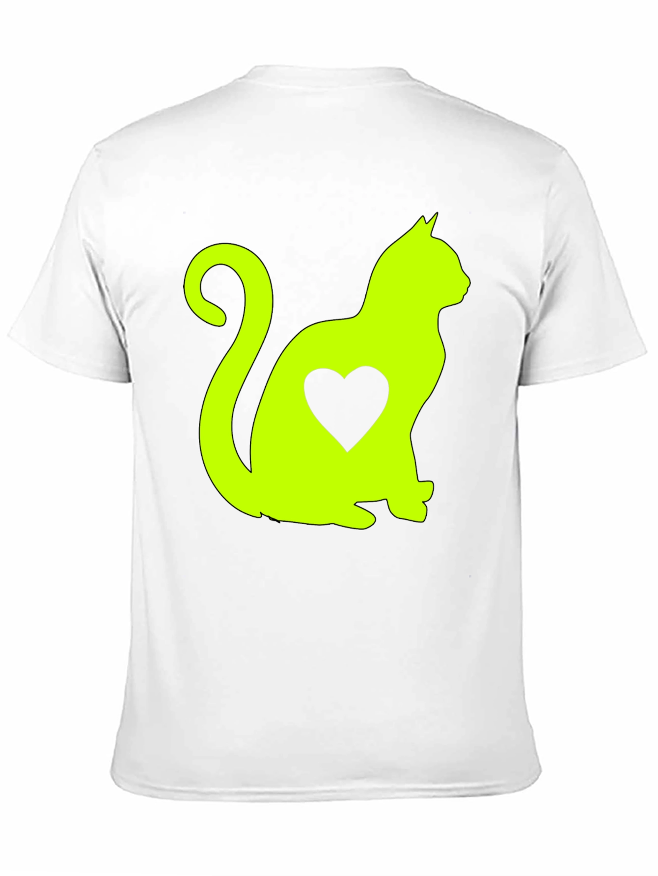 Cat Heart T-Shirt - Cute Animal Lover Tee