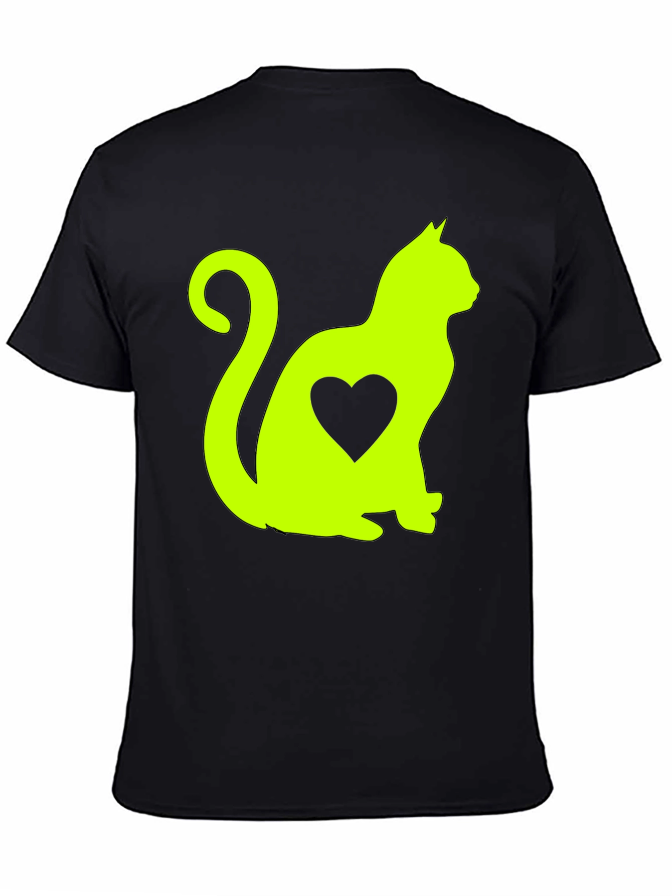Cat Heart T-Shirt - Cute Animal Lover Tee