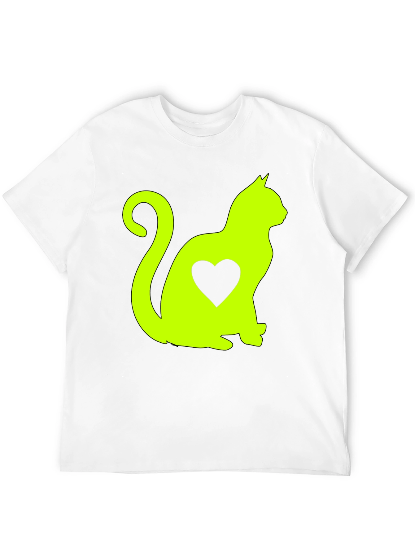 Cat Heart T-Shirt - Cute Animal Lover Tee
