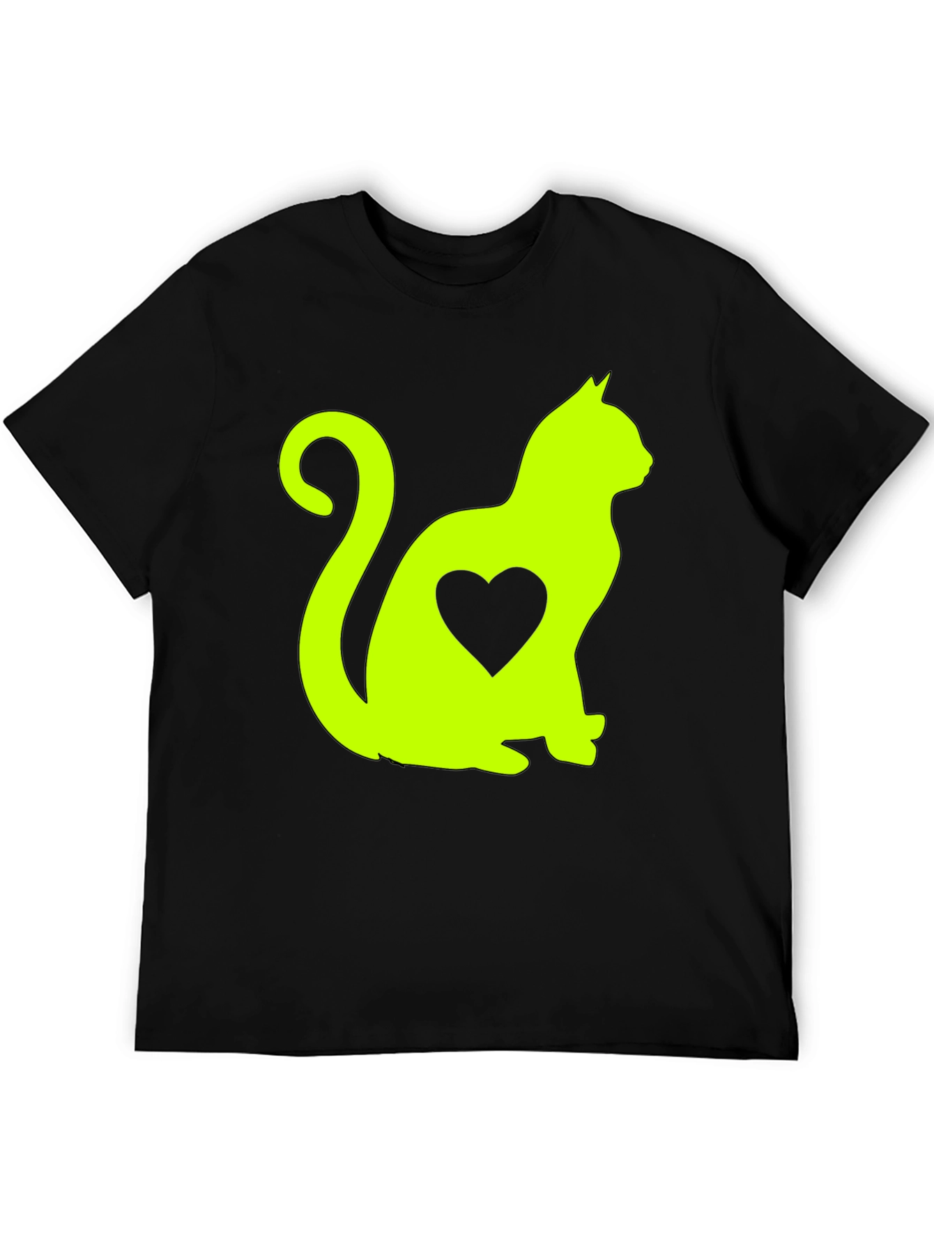 Cat Heart T-Shirt - Cute Animal Lover Tee