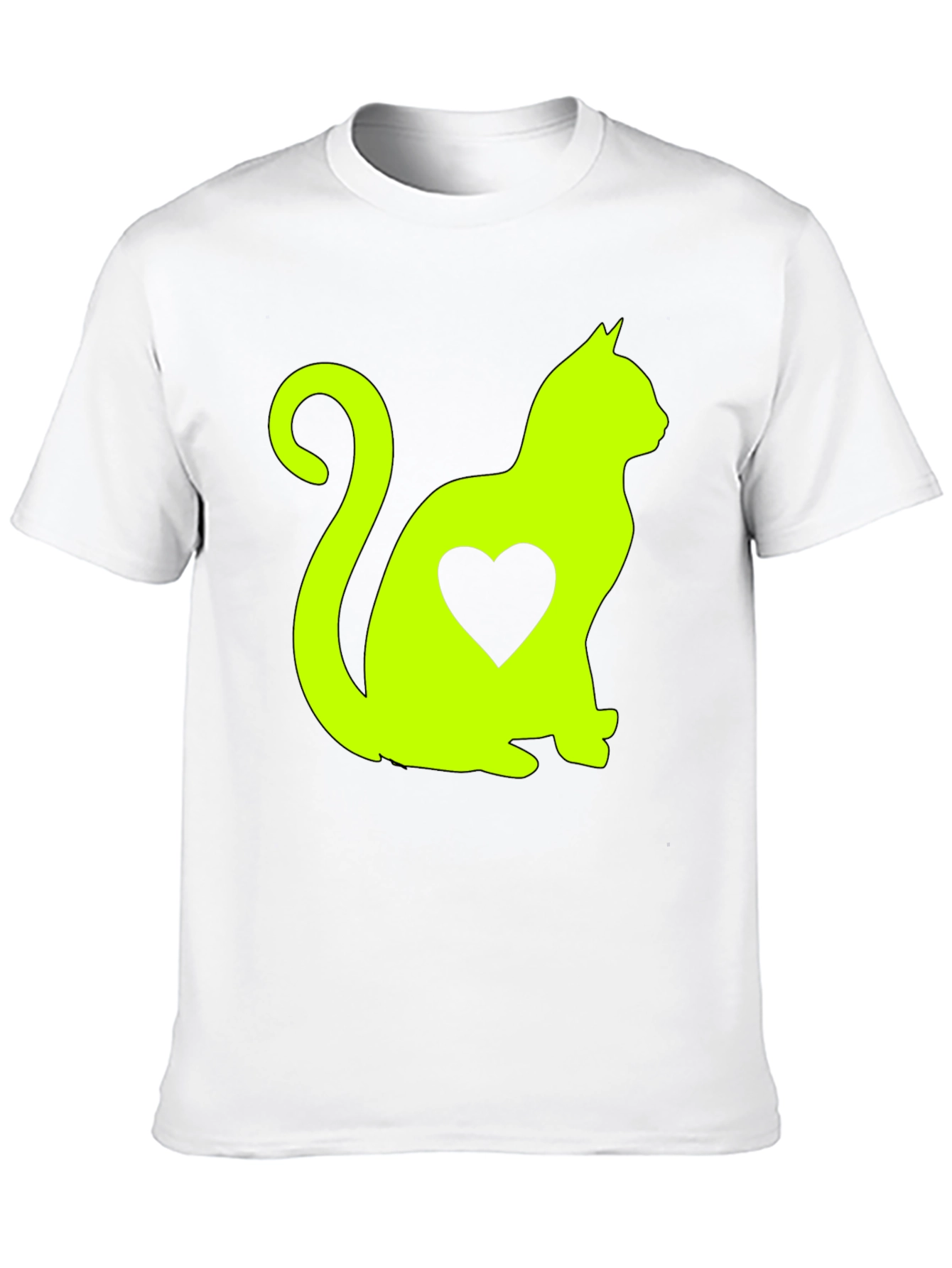 Cat Heart T-Shirt - Cute Animal Lover Tee