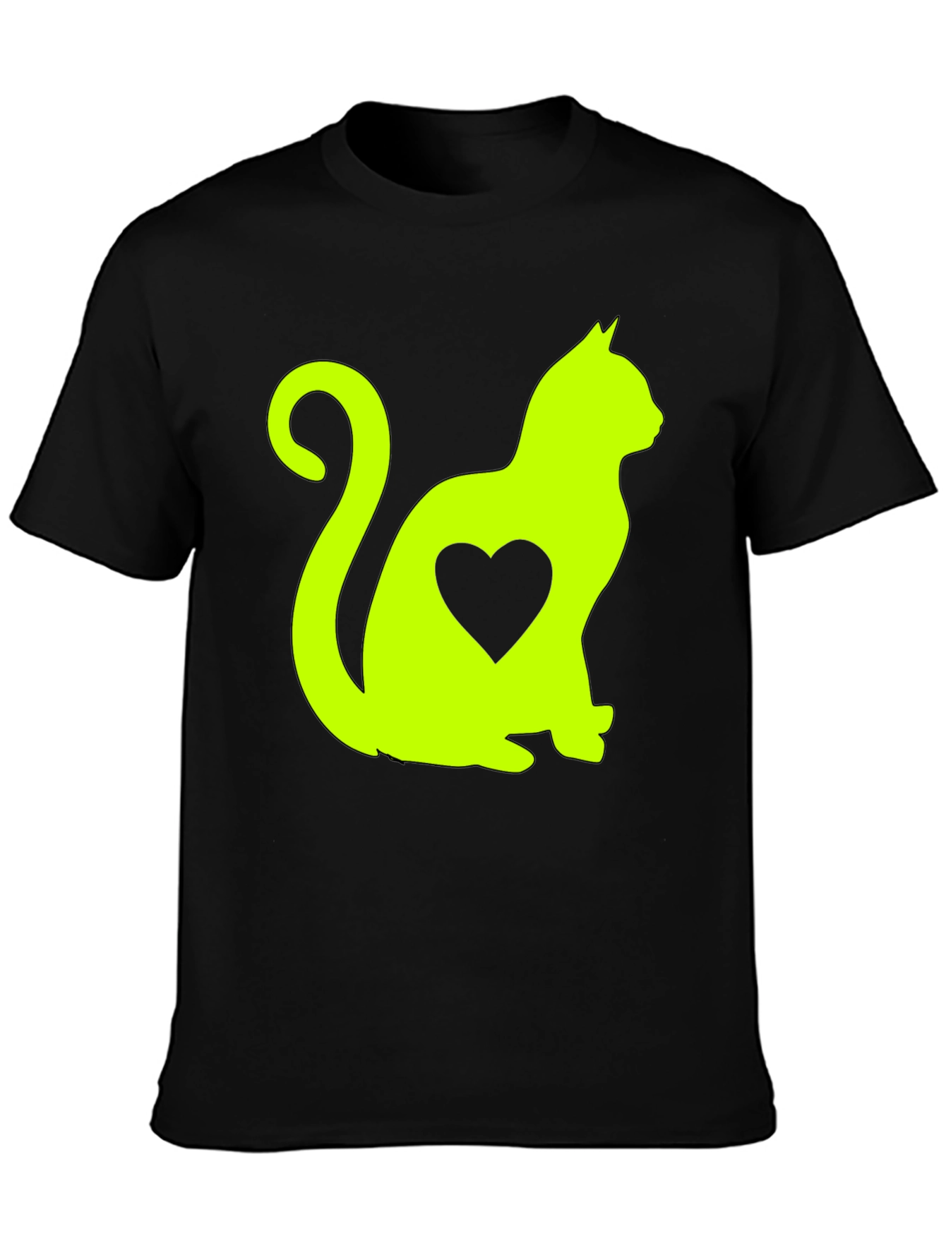 Cat Heart T-Shirt - Cute Animal Lover Tee