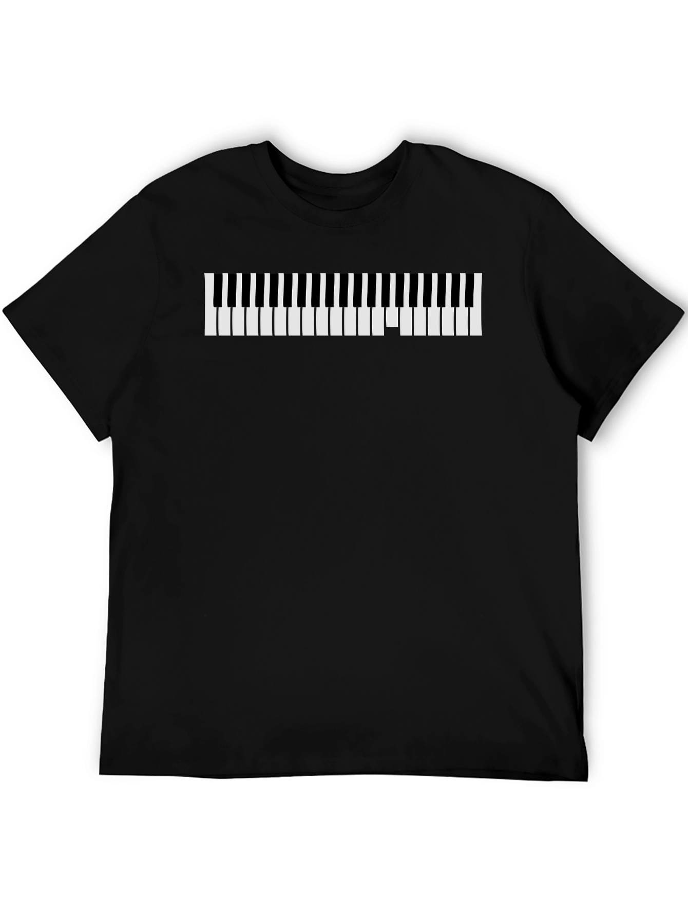 Musical Keys Tee - Stylish Piano Design T-Shirt