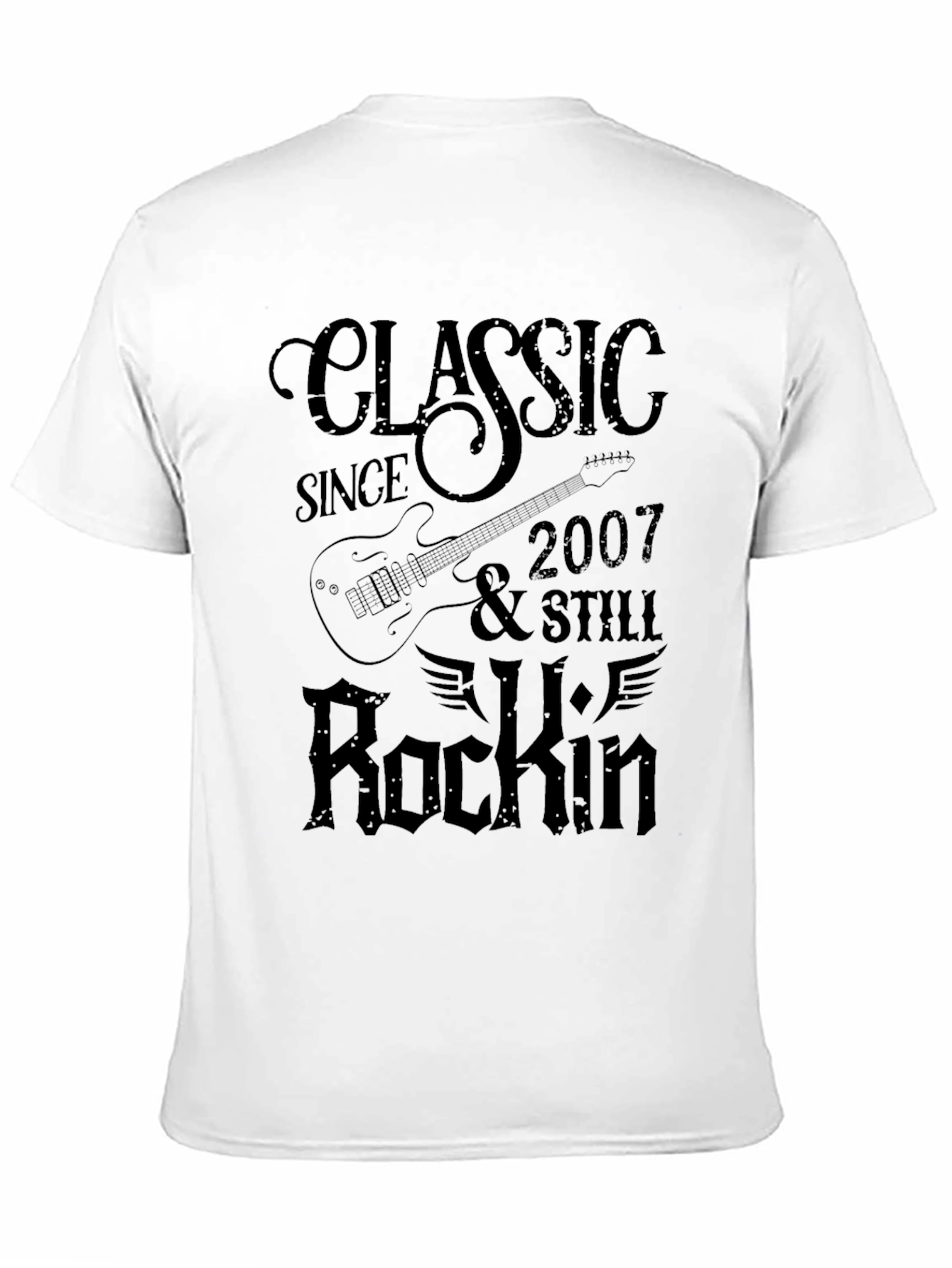 Classic Since 2007 Rock Music Graphic T-Shirt
