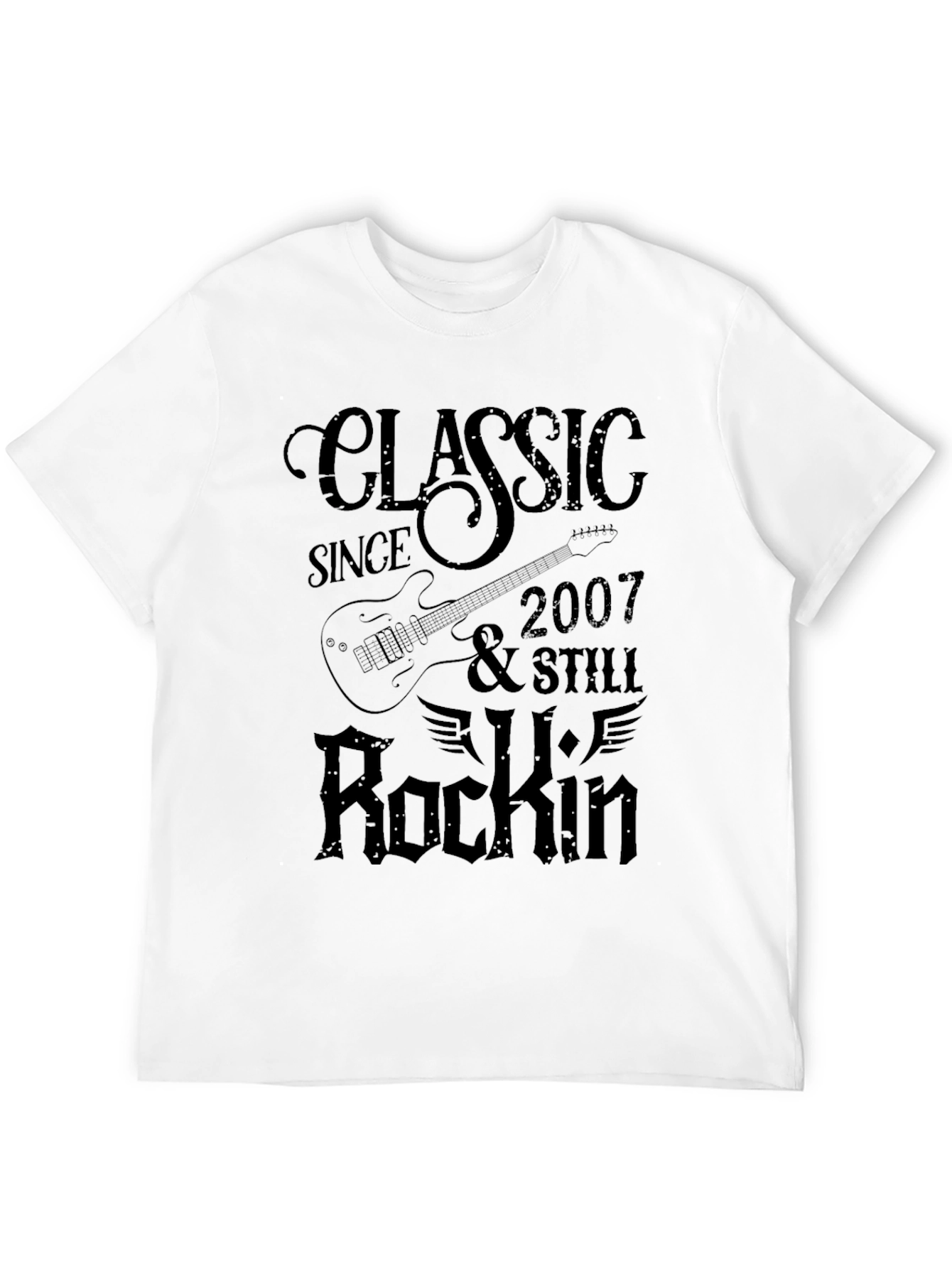 Classic Since 2007 Rock Music Graphic T-Shirt