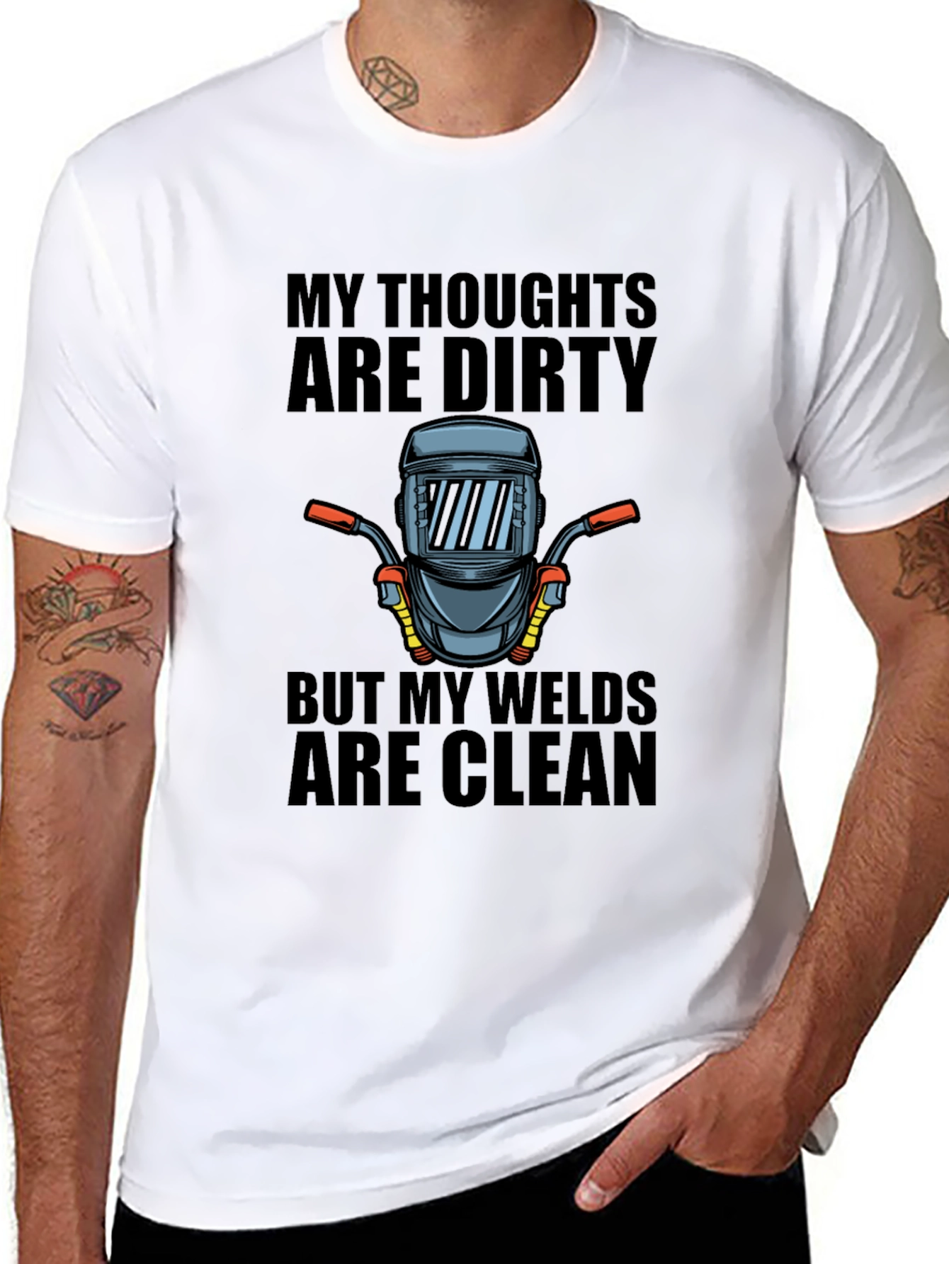 My Thoughts Are Dirty Welder Graphic Tee