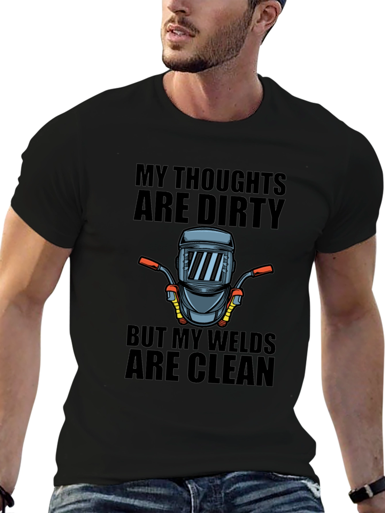 My Thoughts Are Dirty Welder Graphic Tee