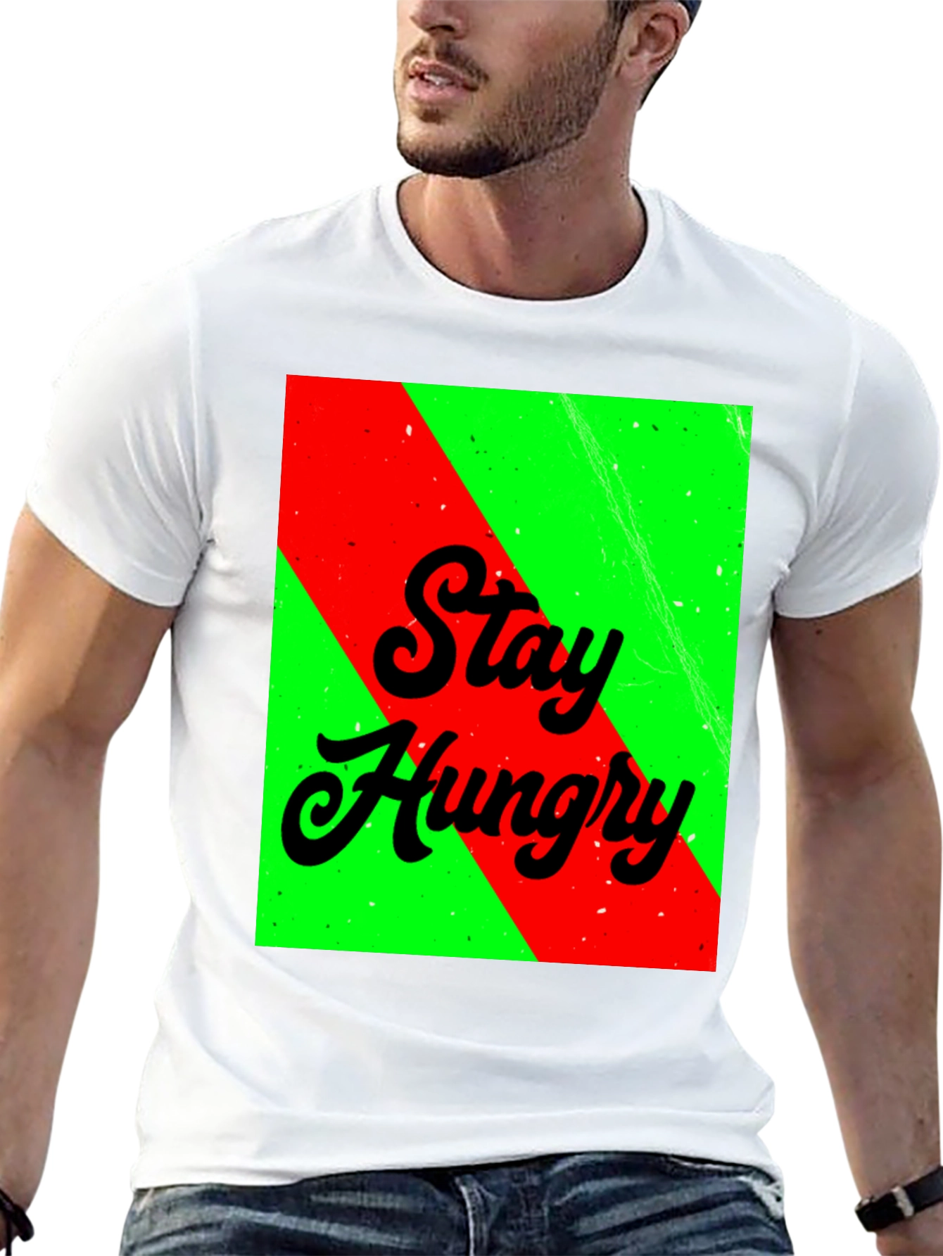Stay Hungry Graphic Tee - Bold Statement T-Shirt