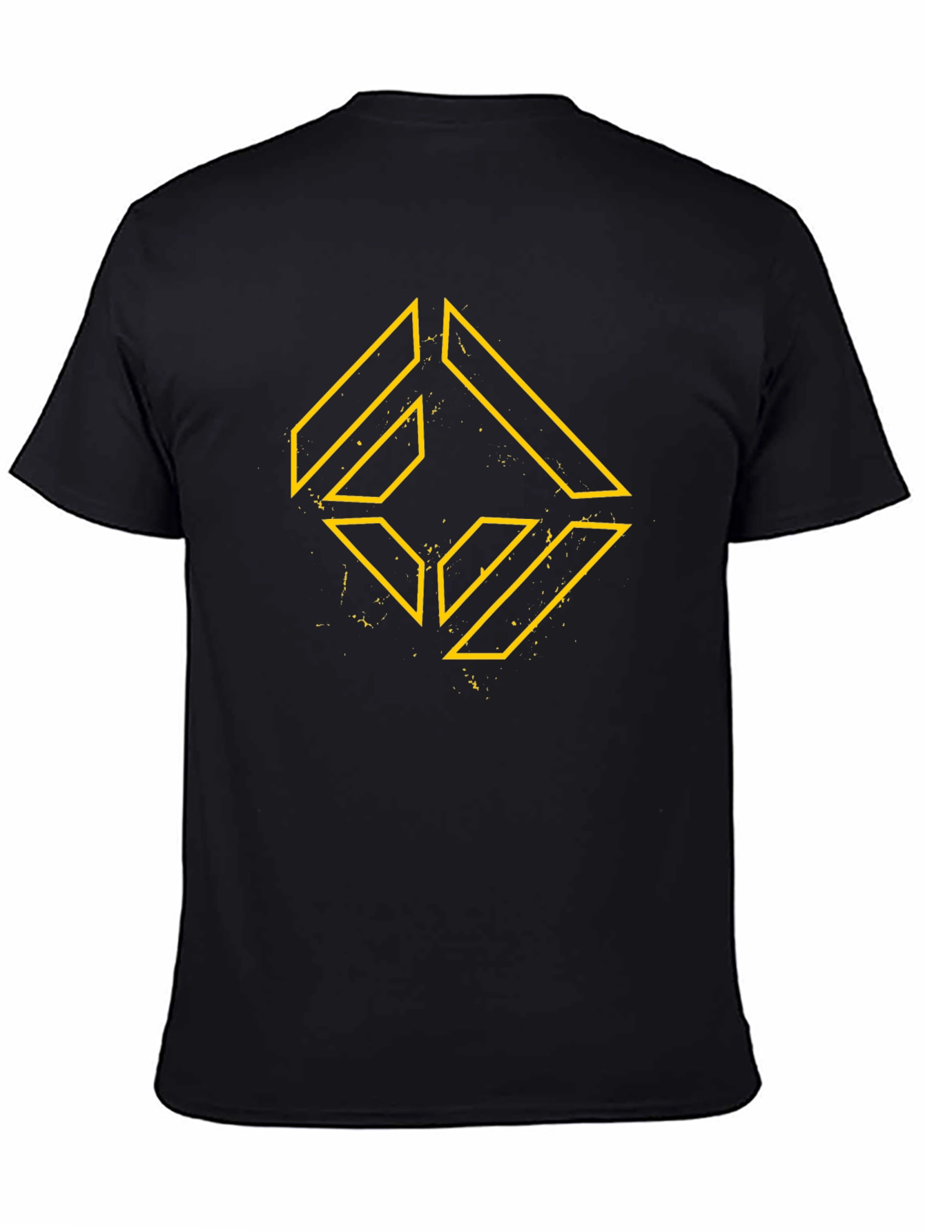 Geometric Graphic Black T-Shirt