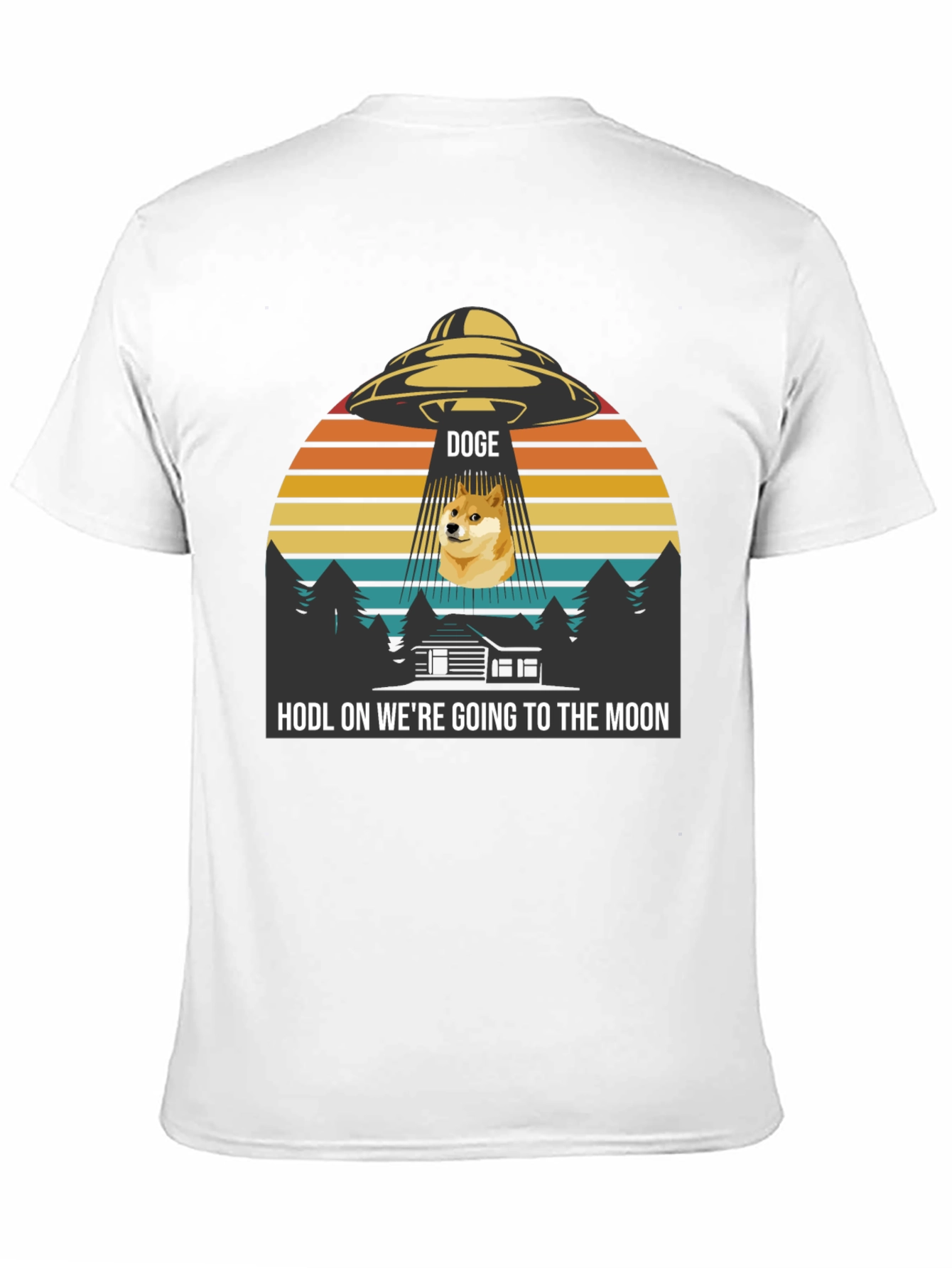 Doge UFO HODL to the Moon T-Shirt