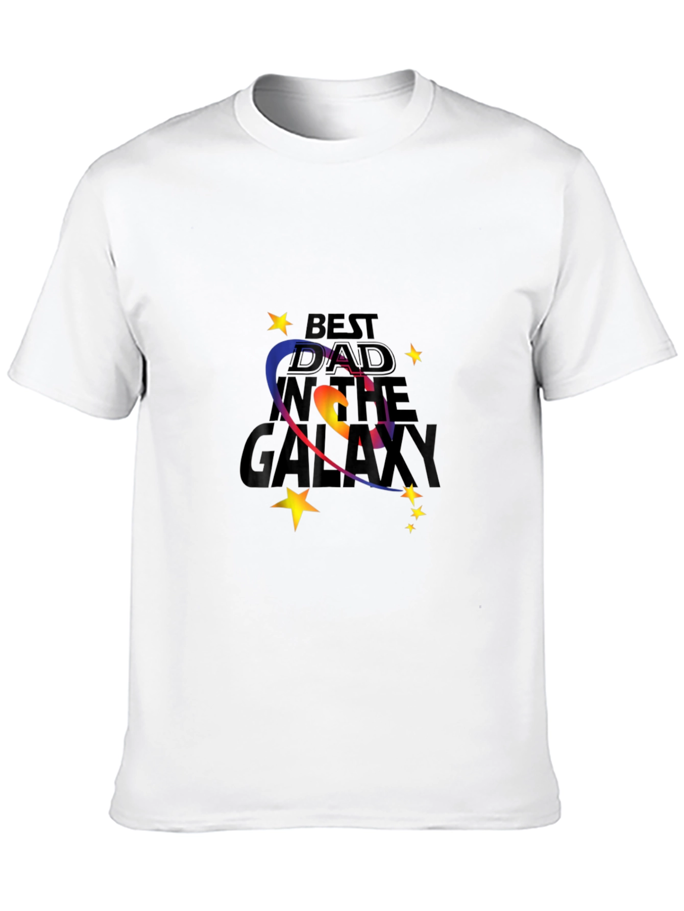 Best Dad in the Galaxy Black T-Shirt