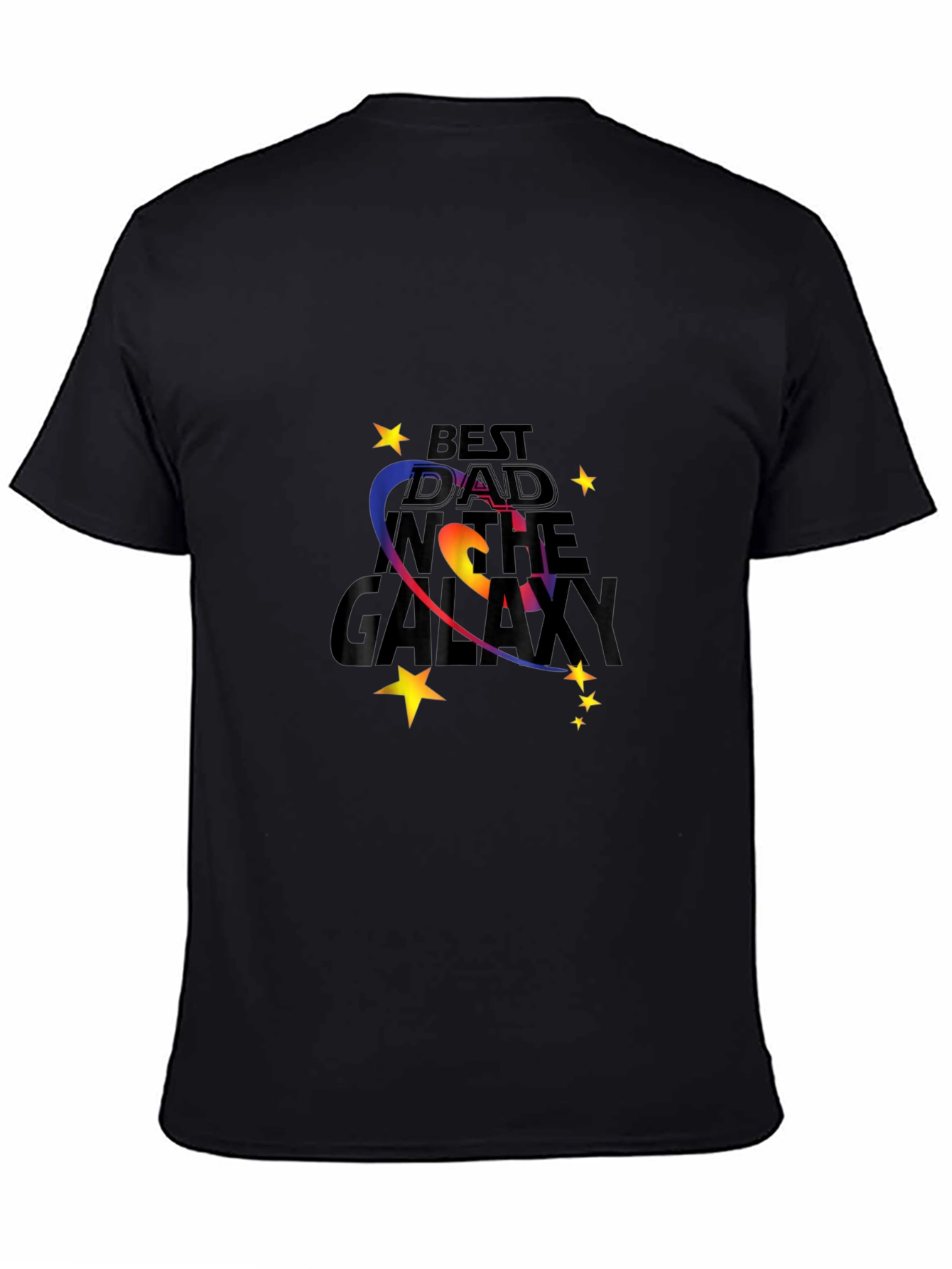 Best Dad in the Galaxy Black T-Shirt