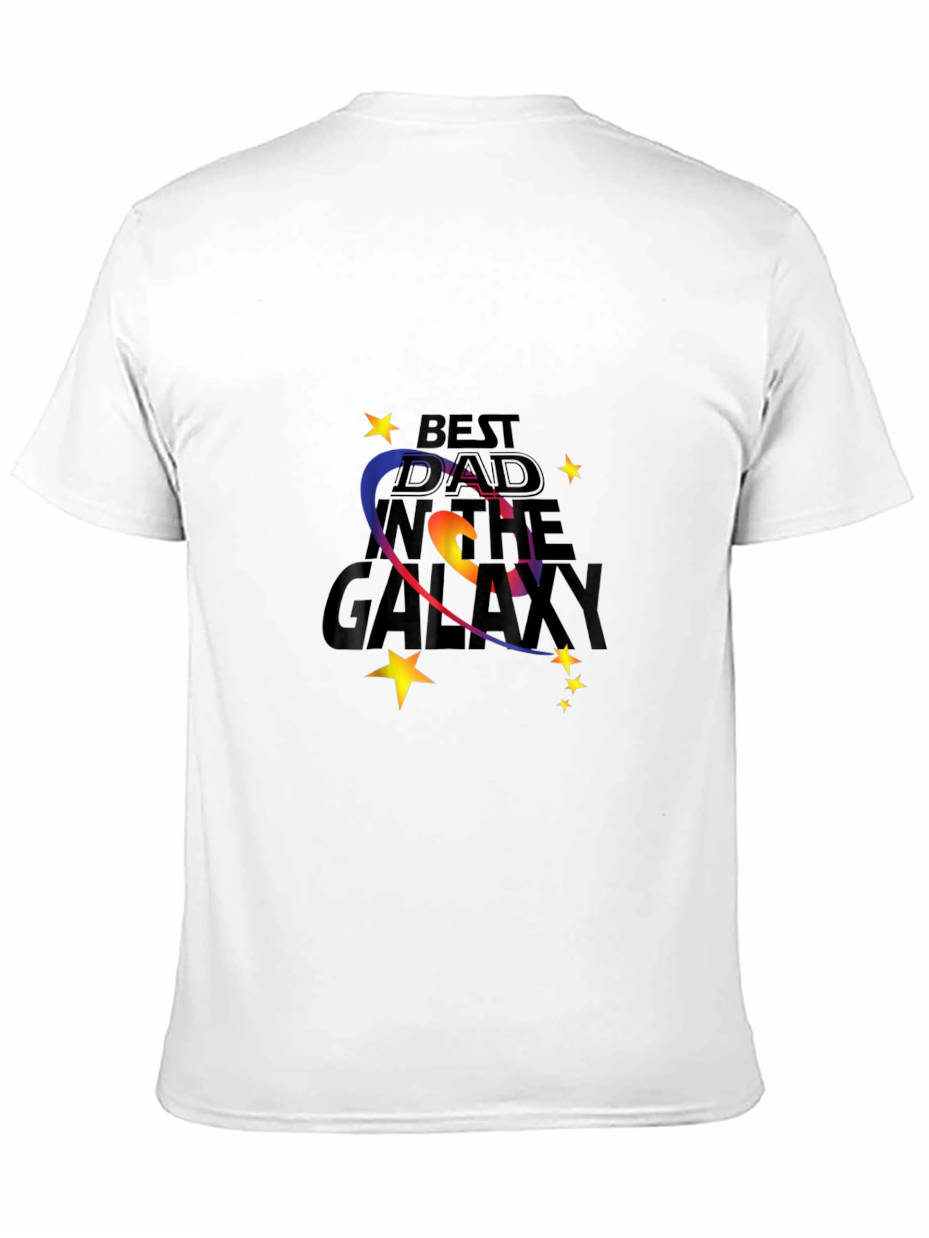 Best Dad in the Galaxy Black T-Shirt