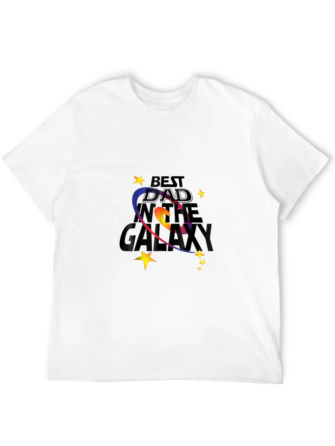 Best Dad in the Galaxy Black T-Shirt