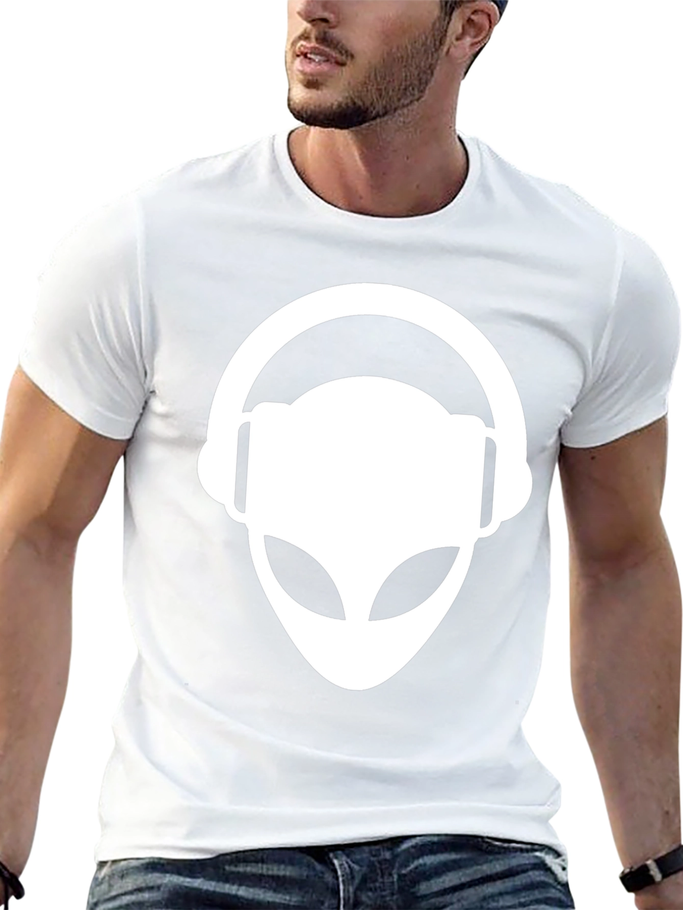 Alien DJ T-Shirt - Cool Graphic Tee