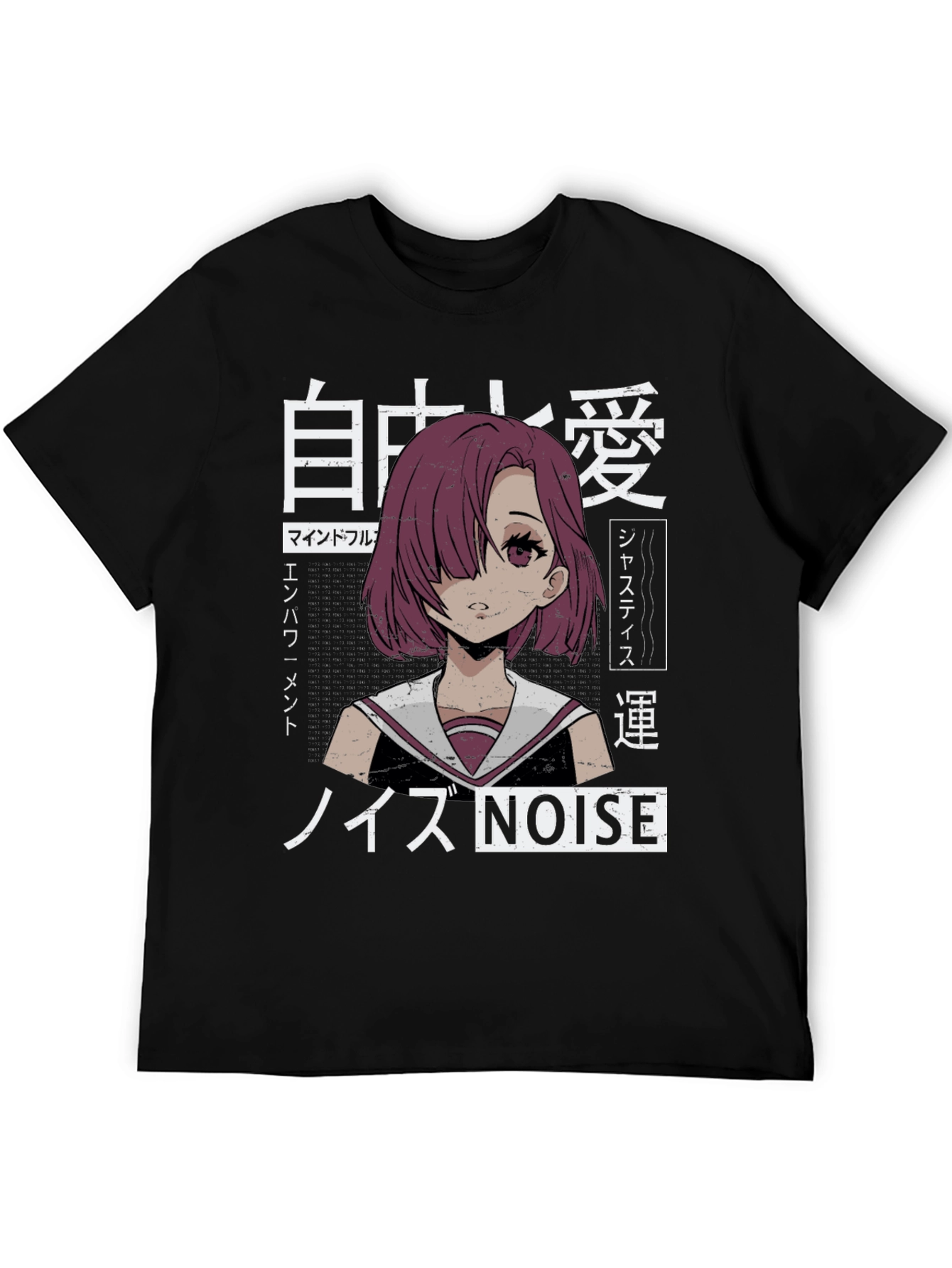 Anime Girl Graphic Tee - Japanese Aesthetic Shirt