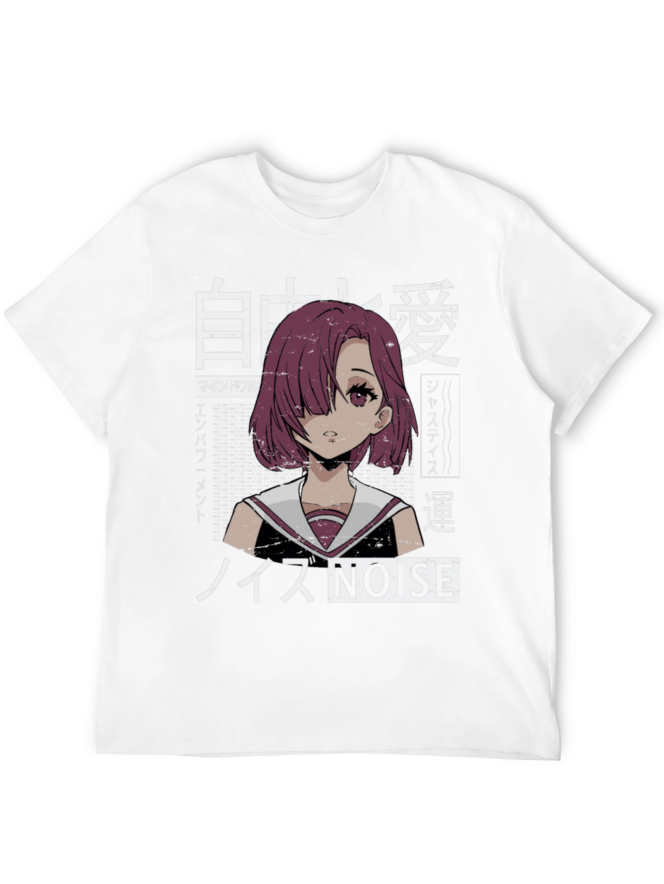 Anime Girl Graphic Tee - Japanese Aesthetic Shirt