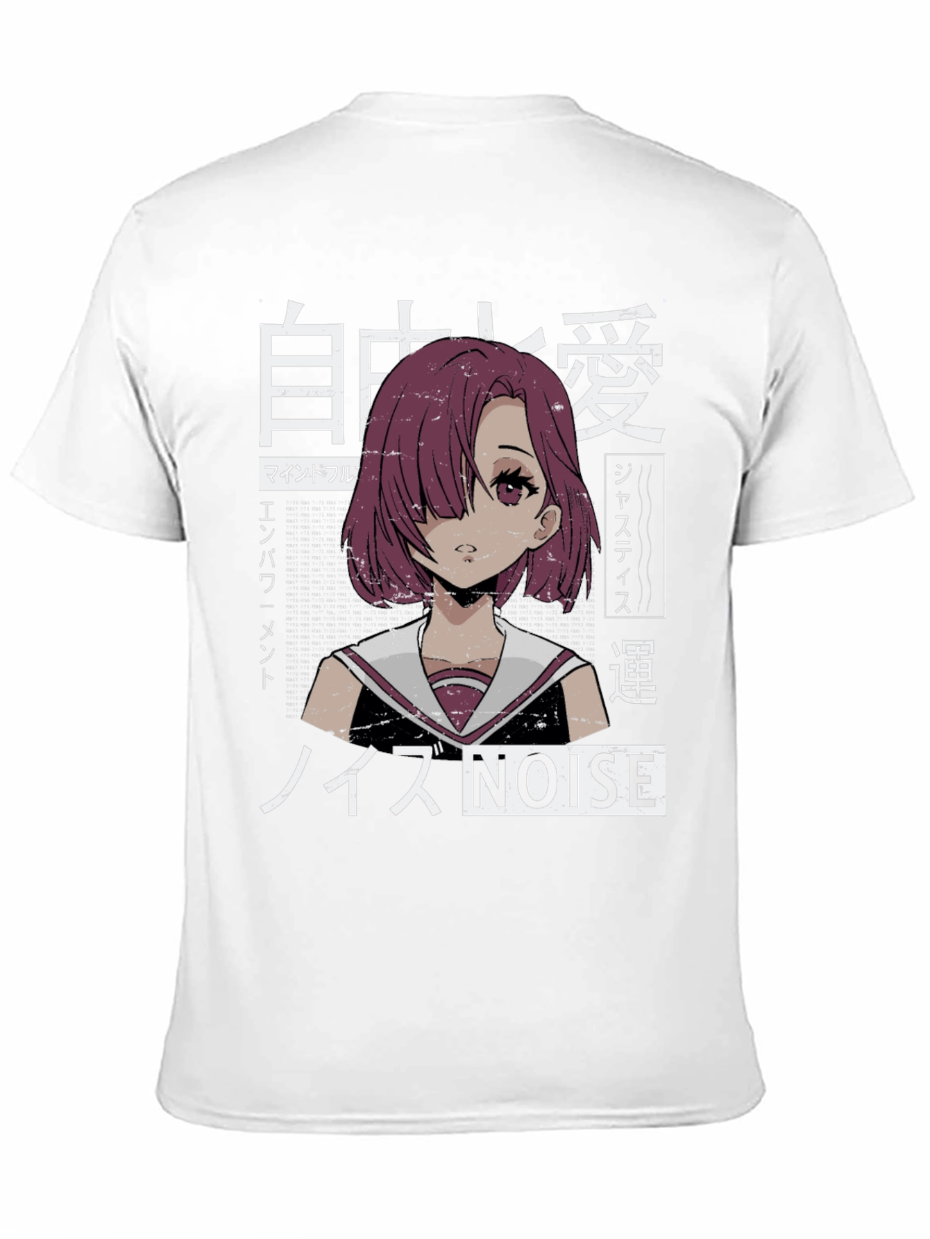 Anime Girl Graphic Tee - Japanese Aesthetic Shirt