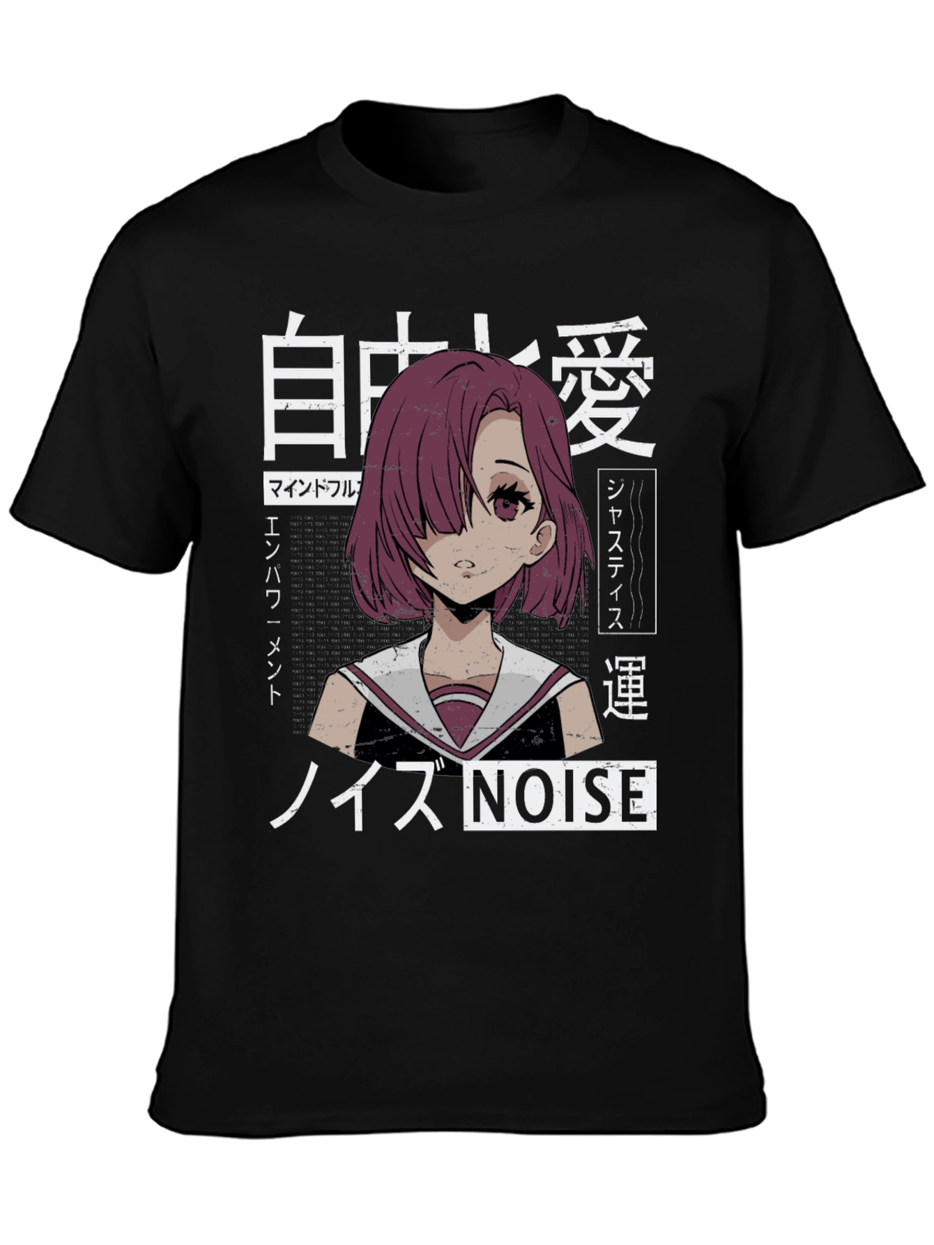 Anime Girl Graphic Tee - Japanese Aesthetic Shirt
