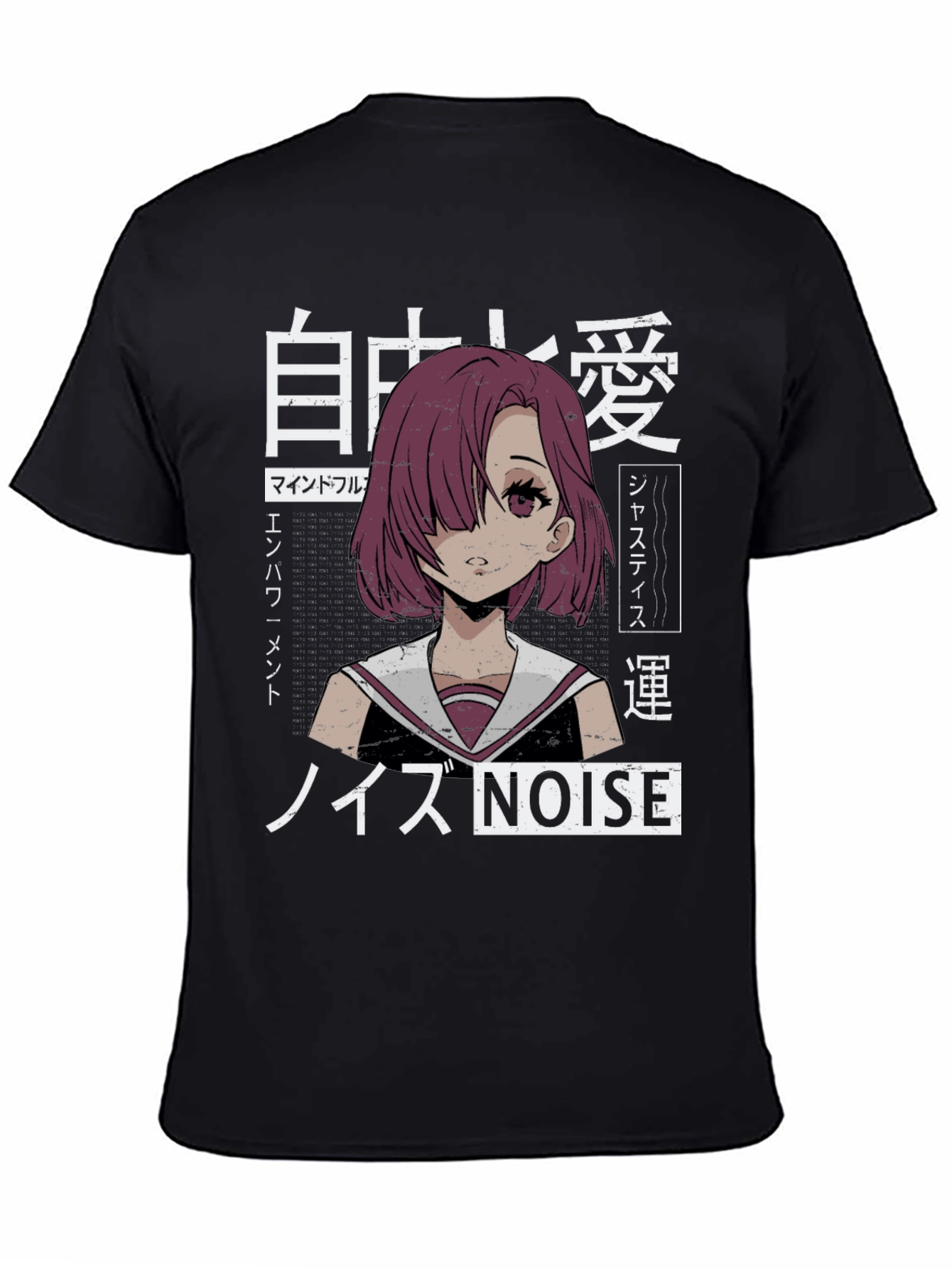 Anime Girl Graphic Tee - Japanese Aesthetic Shirt