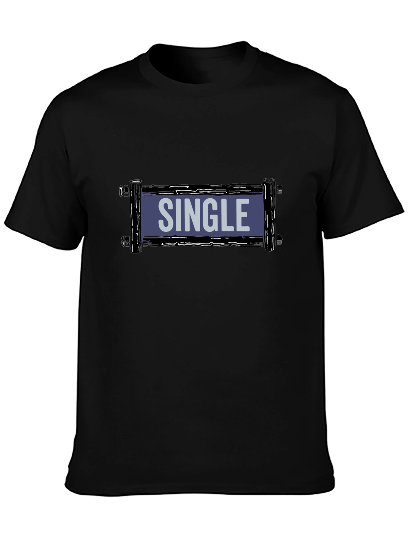 Single T-Shirt - Casual Crew Neck Tee