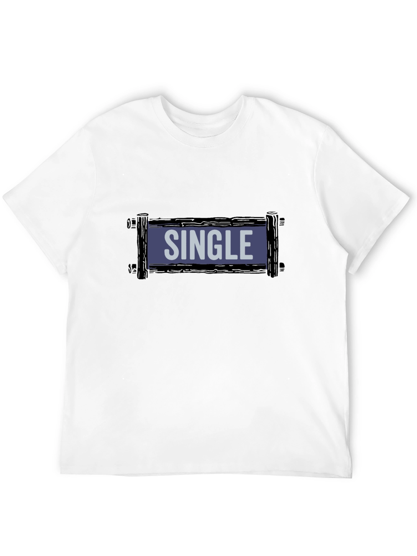 Single T-Shirt - Casual Crew Neck Tee