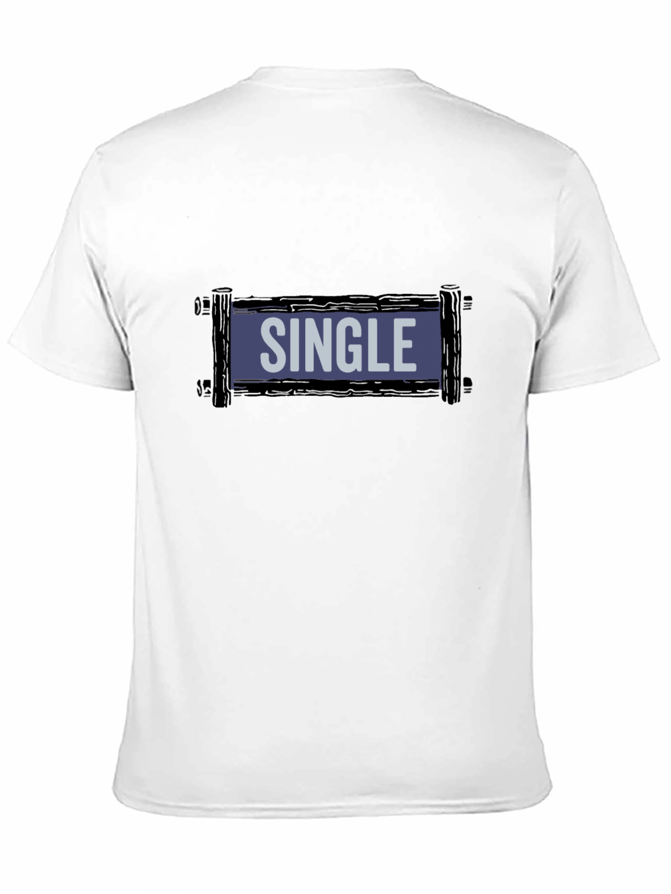 Single T-Shirt - Casual Crew Neck Tee