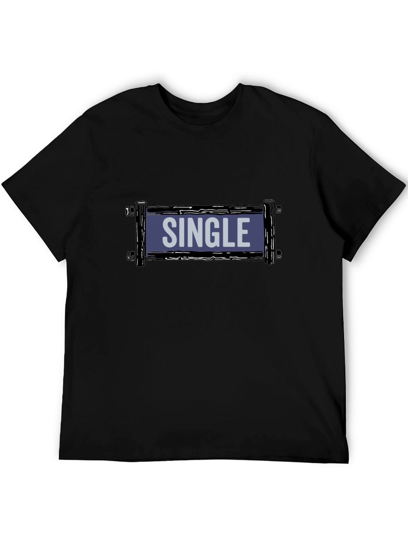 Single T-Shirt - Casual Crew Neck Tee