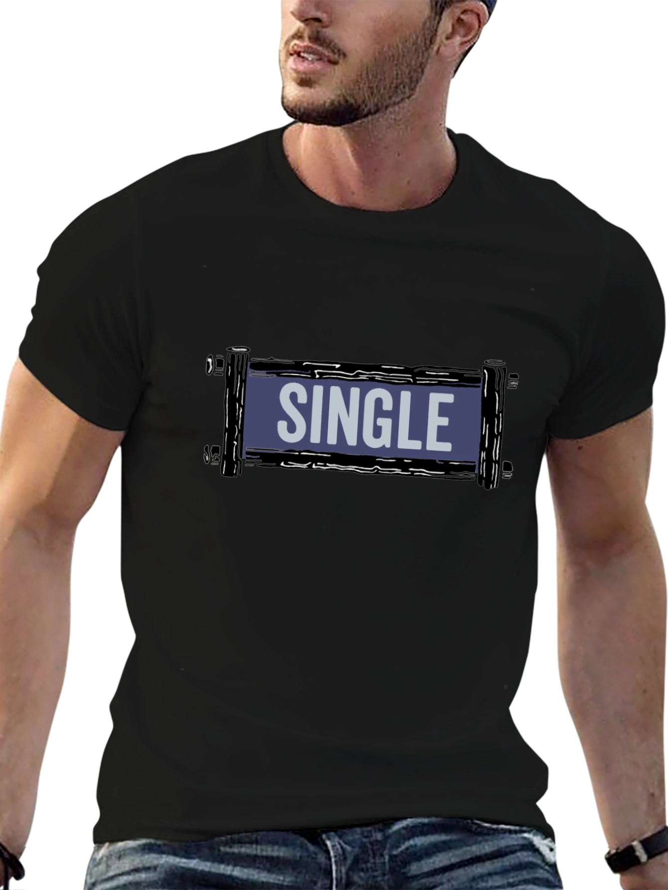 Single T-Shirt - Casual Crew Neck Tee