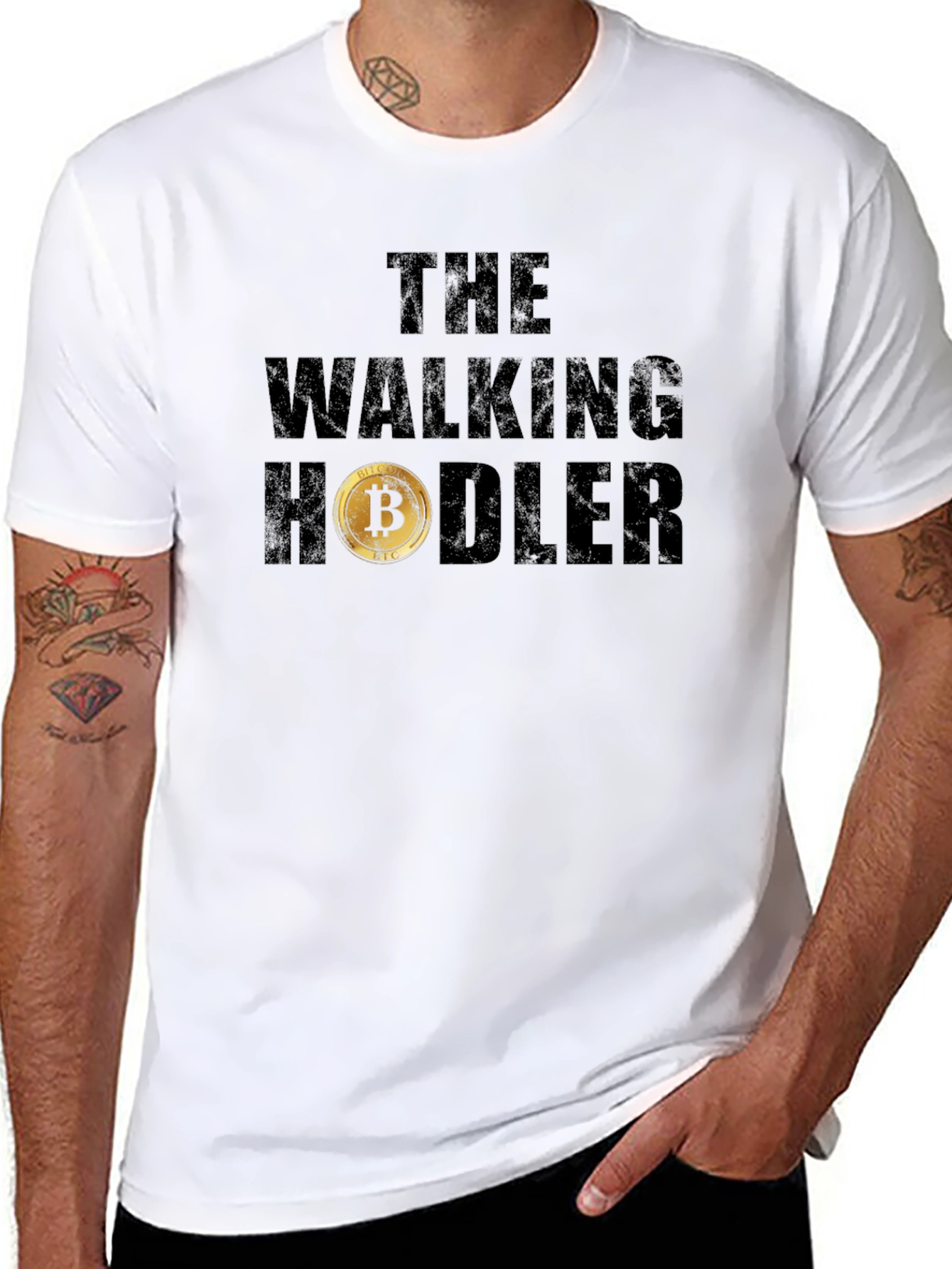 The Walking Hodler Bitcoin Crypto T-Shirt