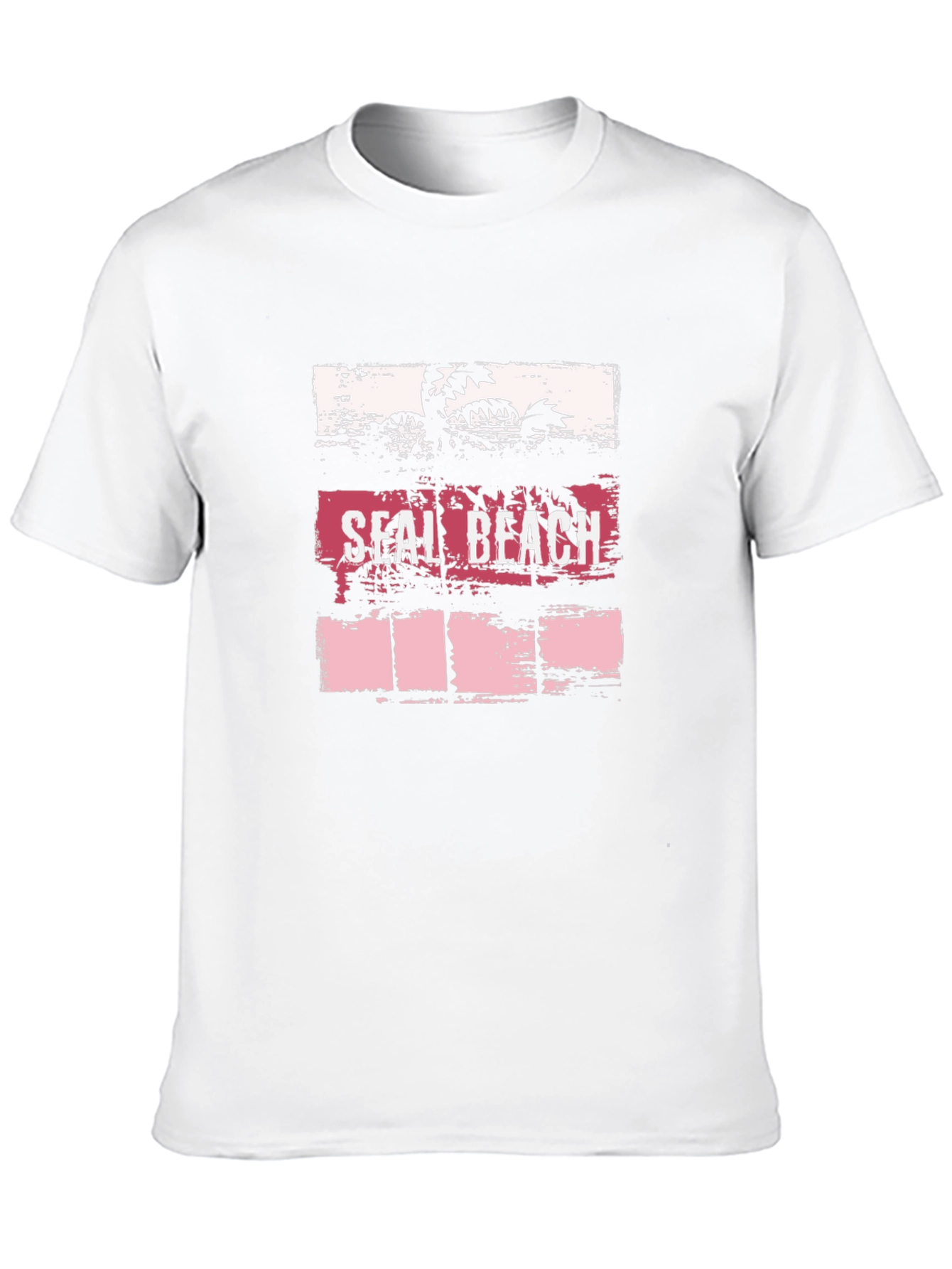 Seal Beach Graphic Tee - Palm Tree Design