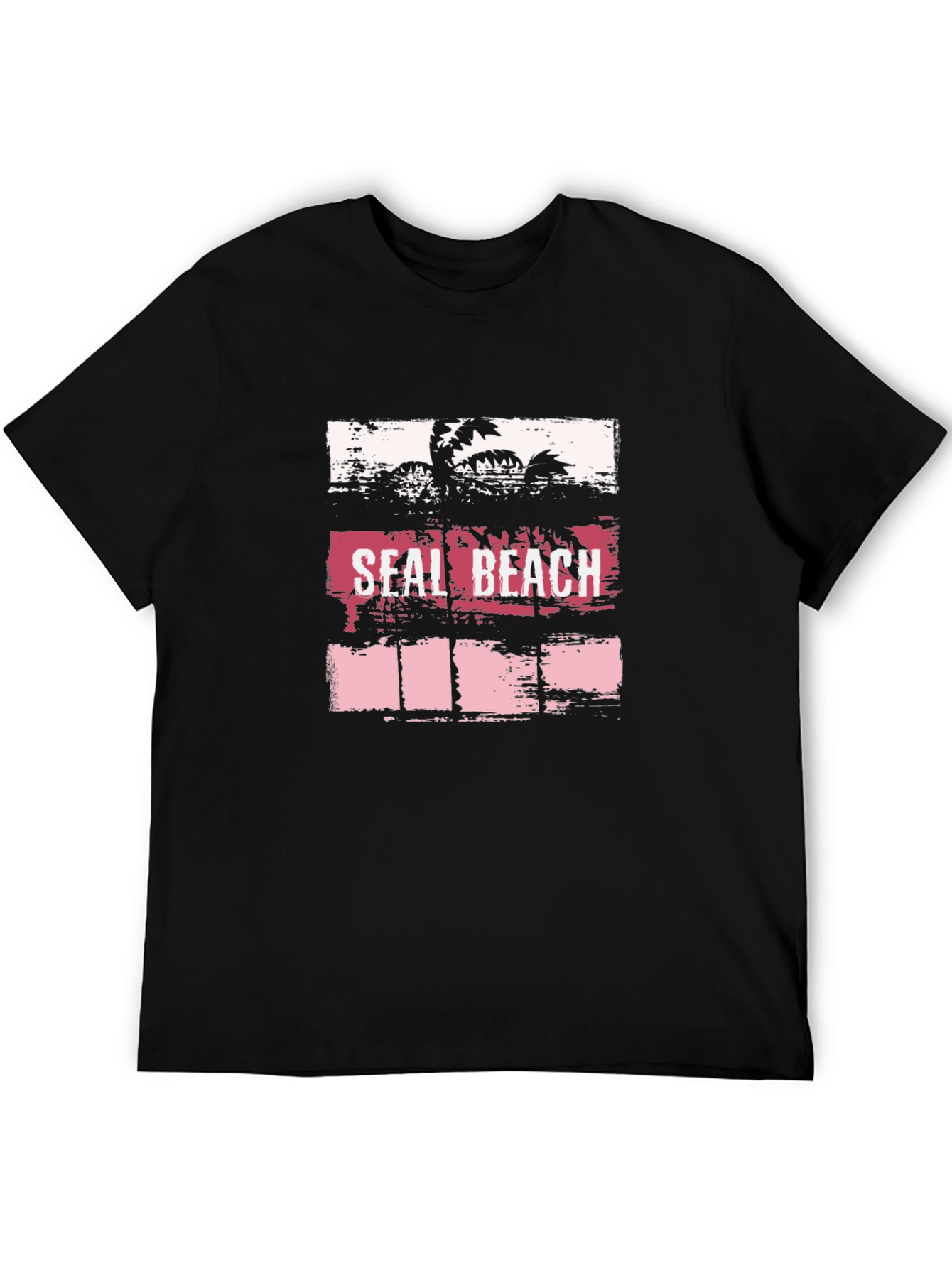 Seal Beach Graphic Tee - Palm Tree Design