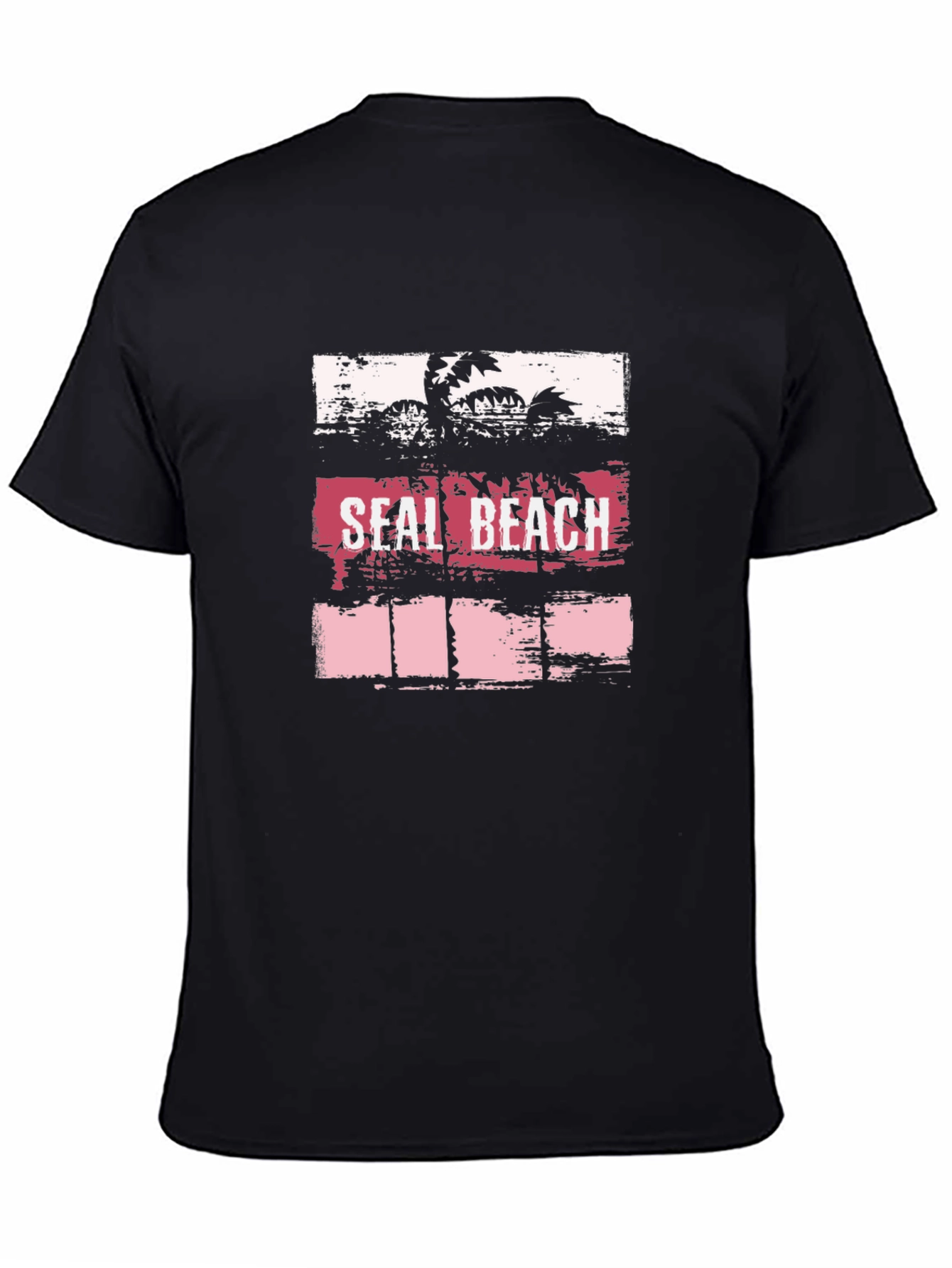 Seal Beach Graphic Tee - Palm Tree Design