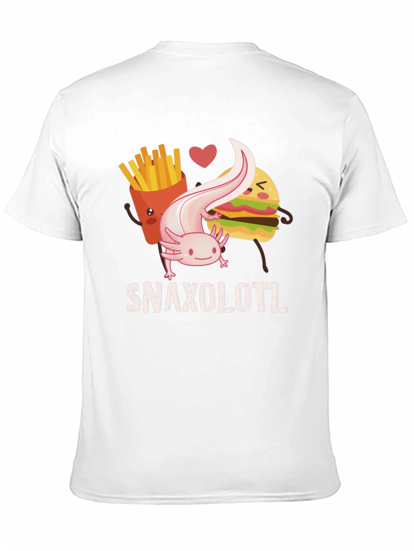 Snaxolotl Funny Axolotl Food Lover T-Shirt
